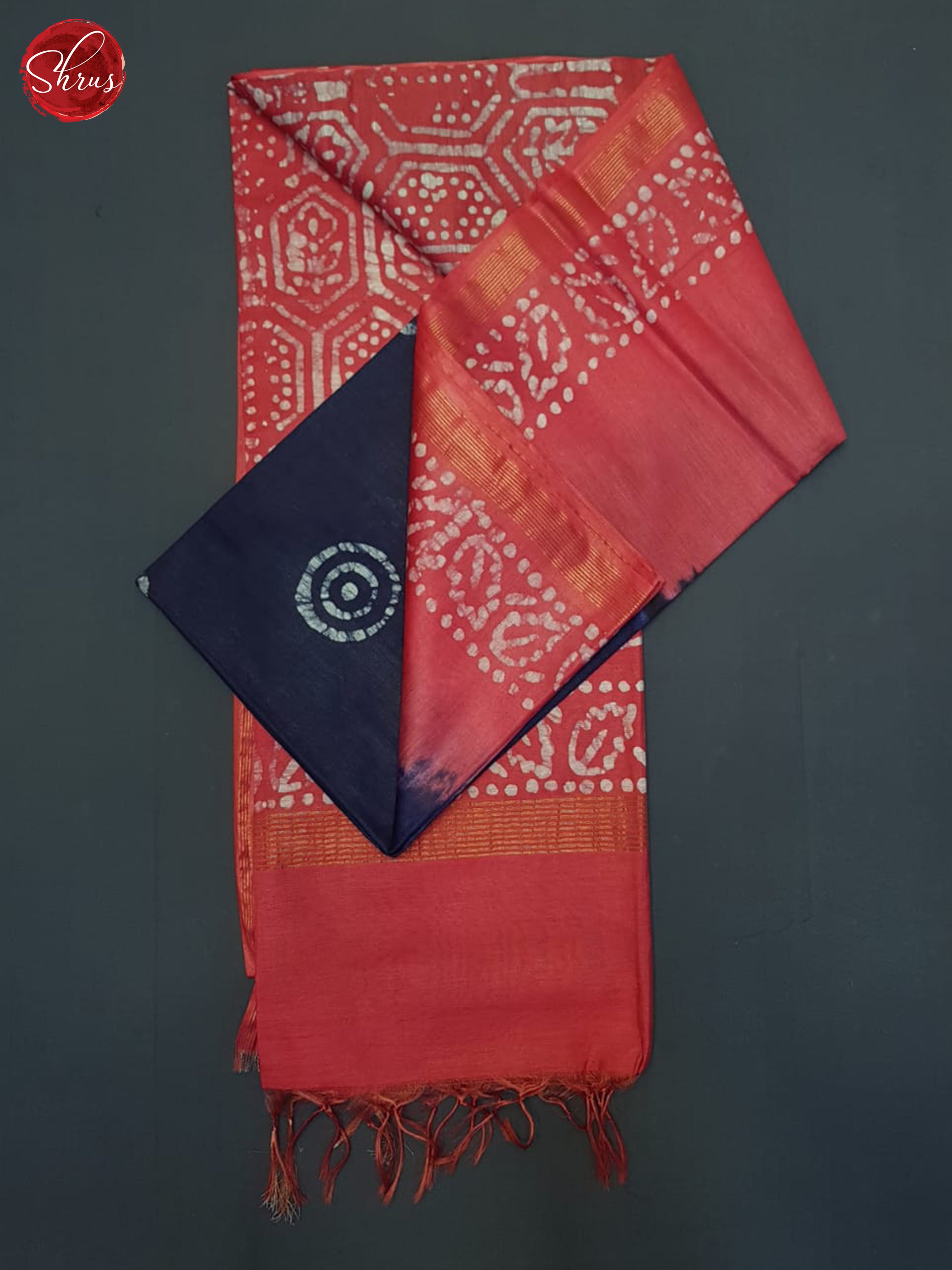 Blue & Pink- Bhatik Saree - Shop on ShrusEternity.com