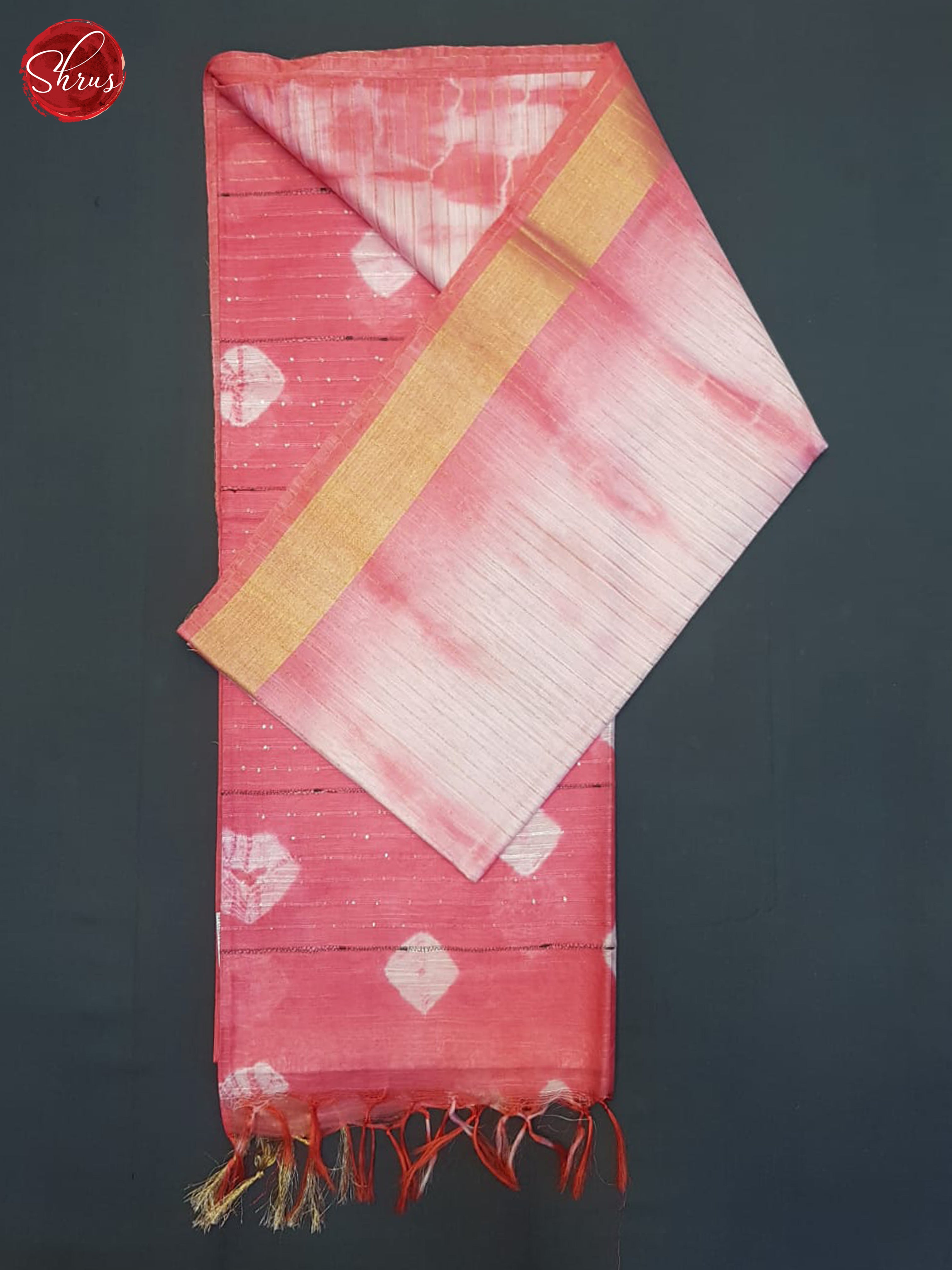 Cream And Pink- Shibori Sree - Shop on ShrusEternity.com