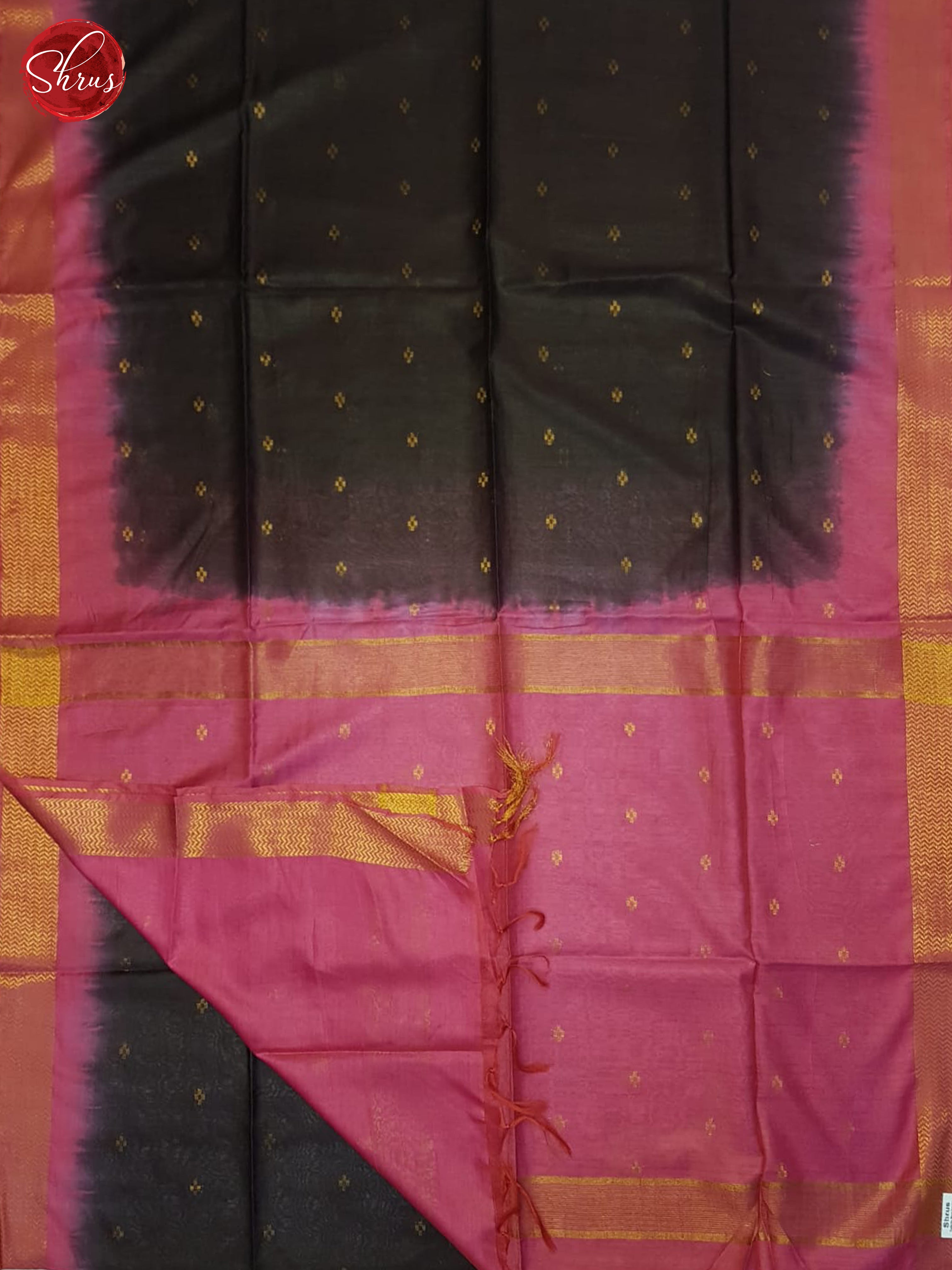 Brown And Pink- Semi Tussar Saree - Shop on ShrusEternity.com