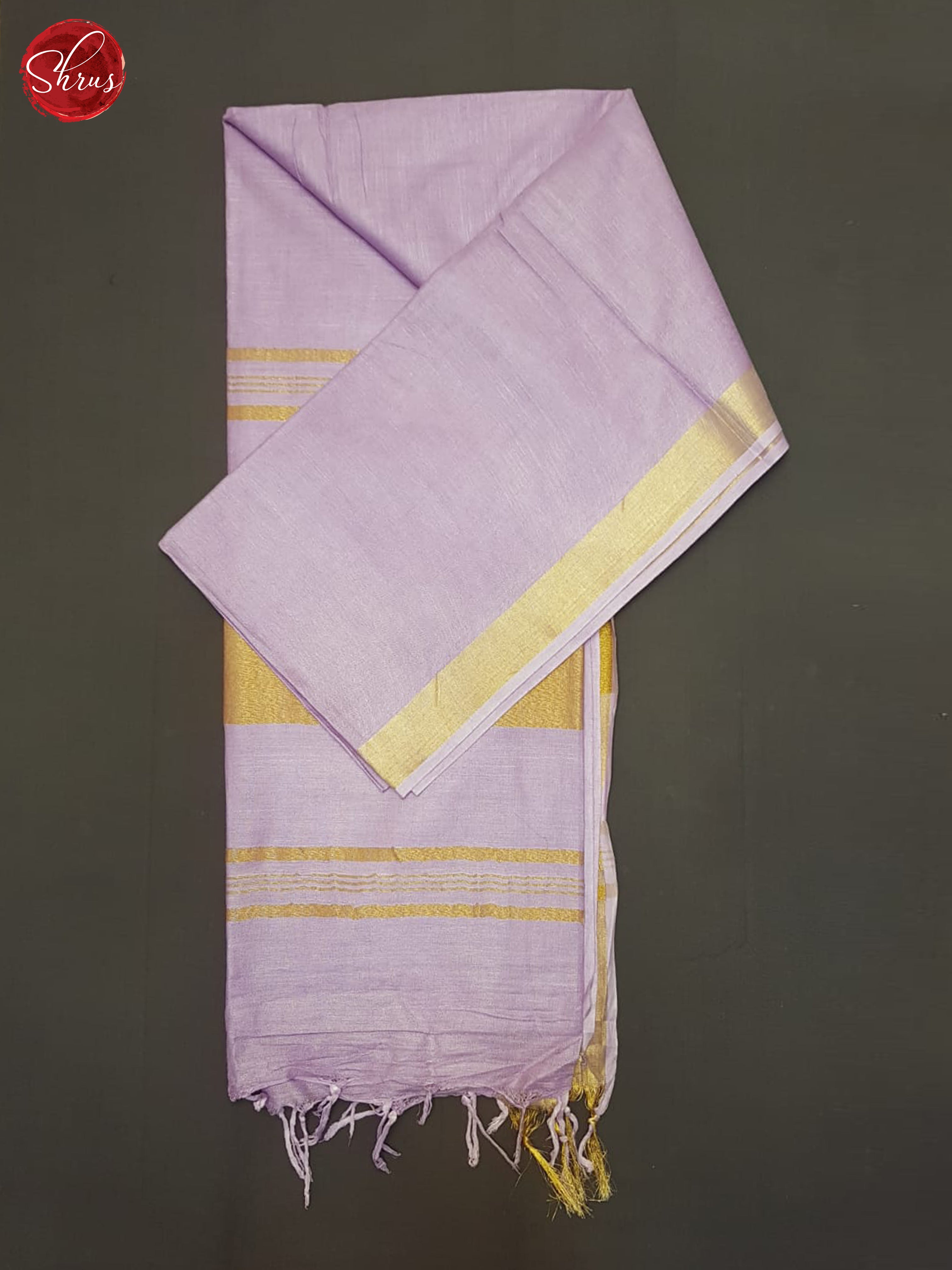 Lavender (Single Tone)- Linen Cotton Saree - Shop on ShrusEternity.com