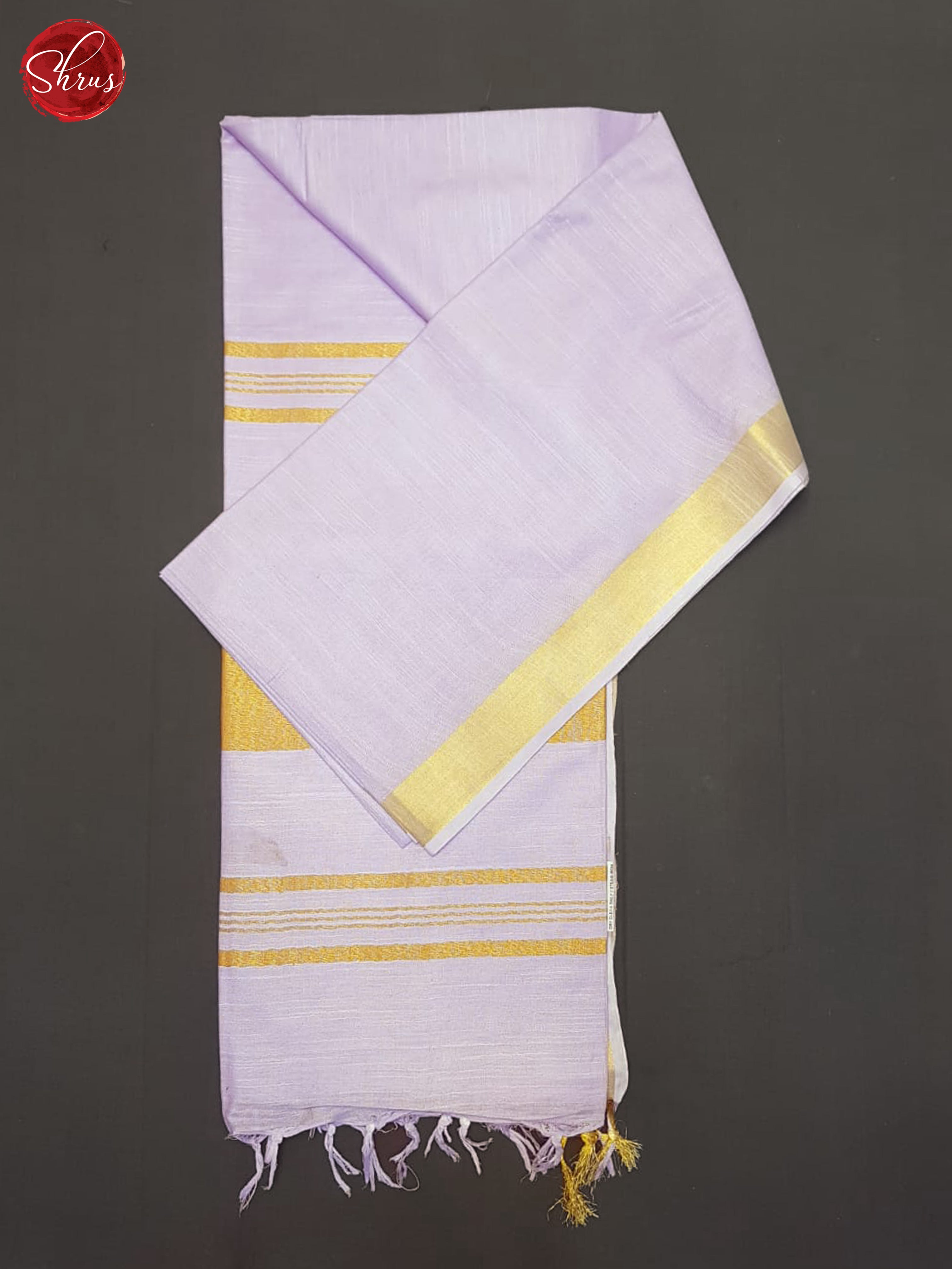 Lavender(Single Tone)- Linen Cotton Saree - Shop on ShrusEternity.com