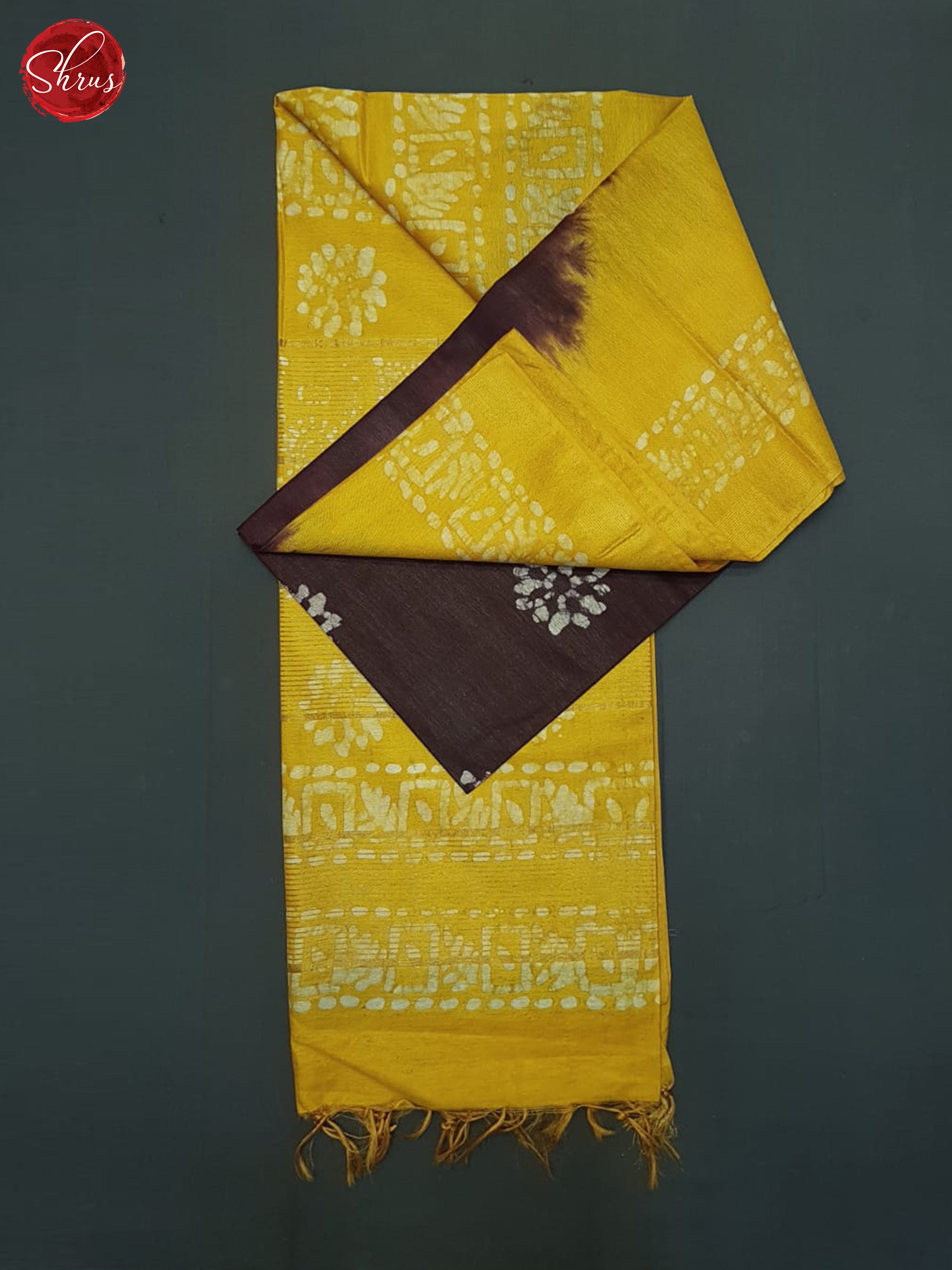 Brown & Yellow - Bhatik Saree