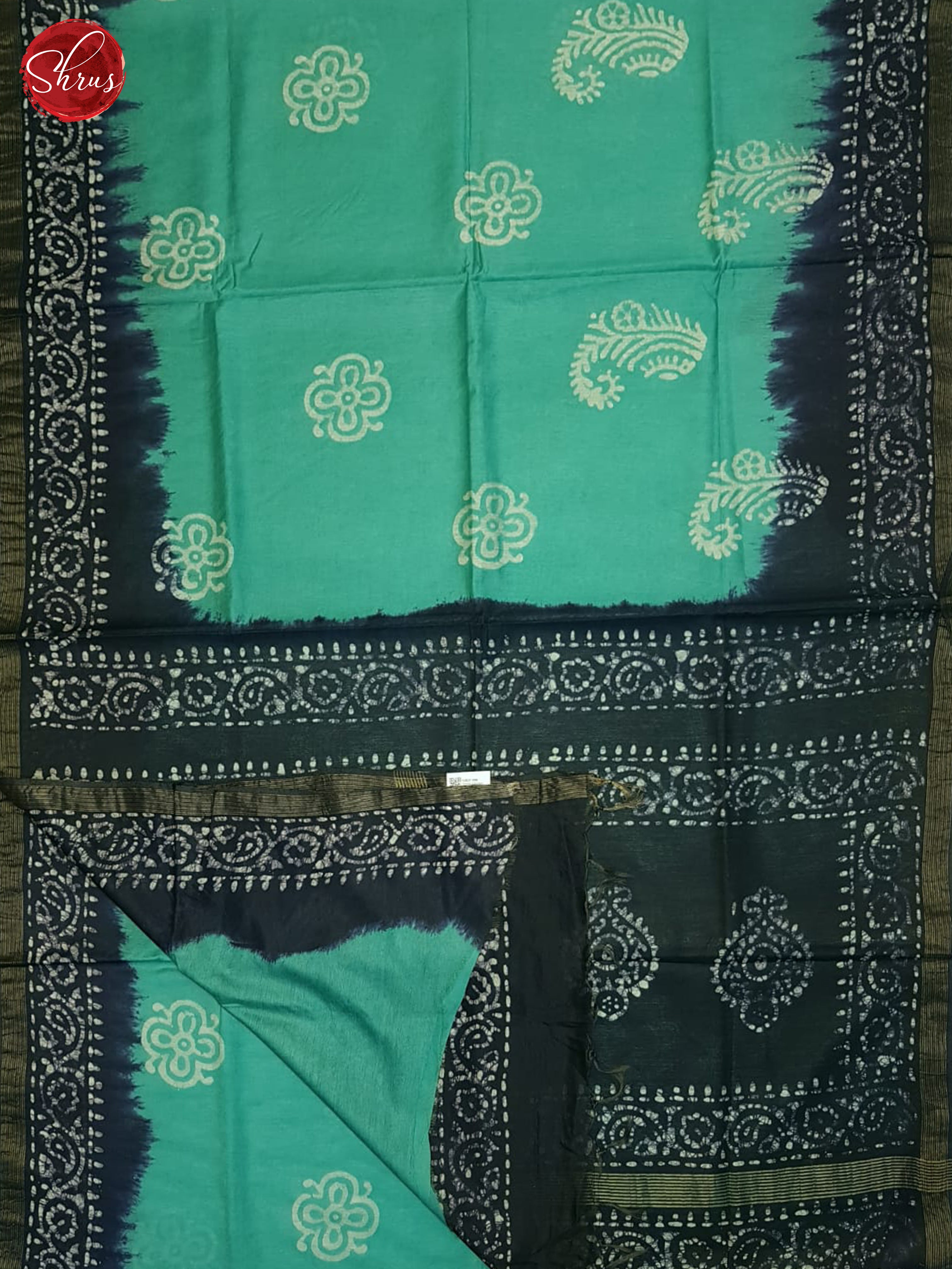 Green & Blue- Bhatik Saree - Shop on ShrusEternity.com