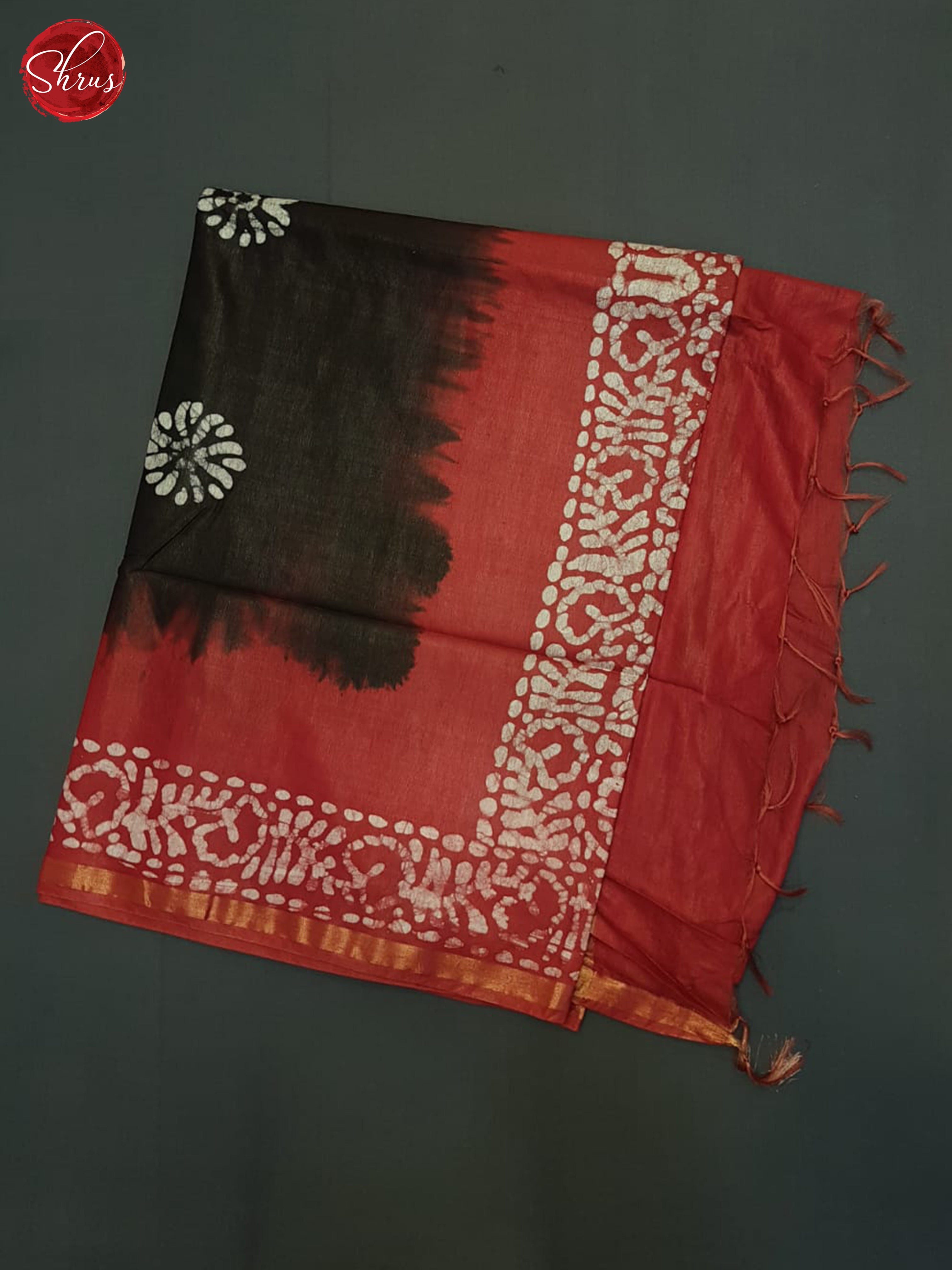 Black And Red- Bhatik Saree - Shop on ShrusEternity.com