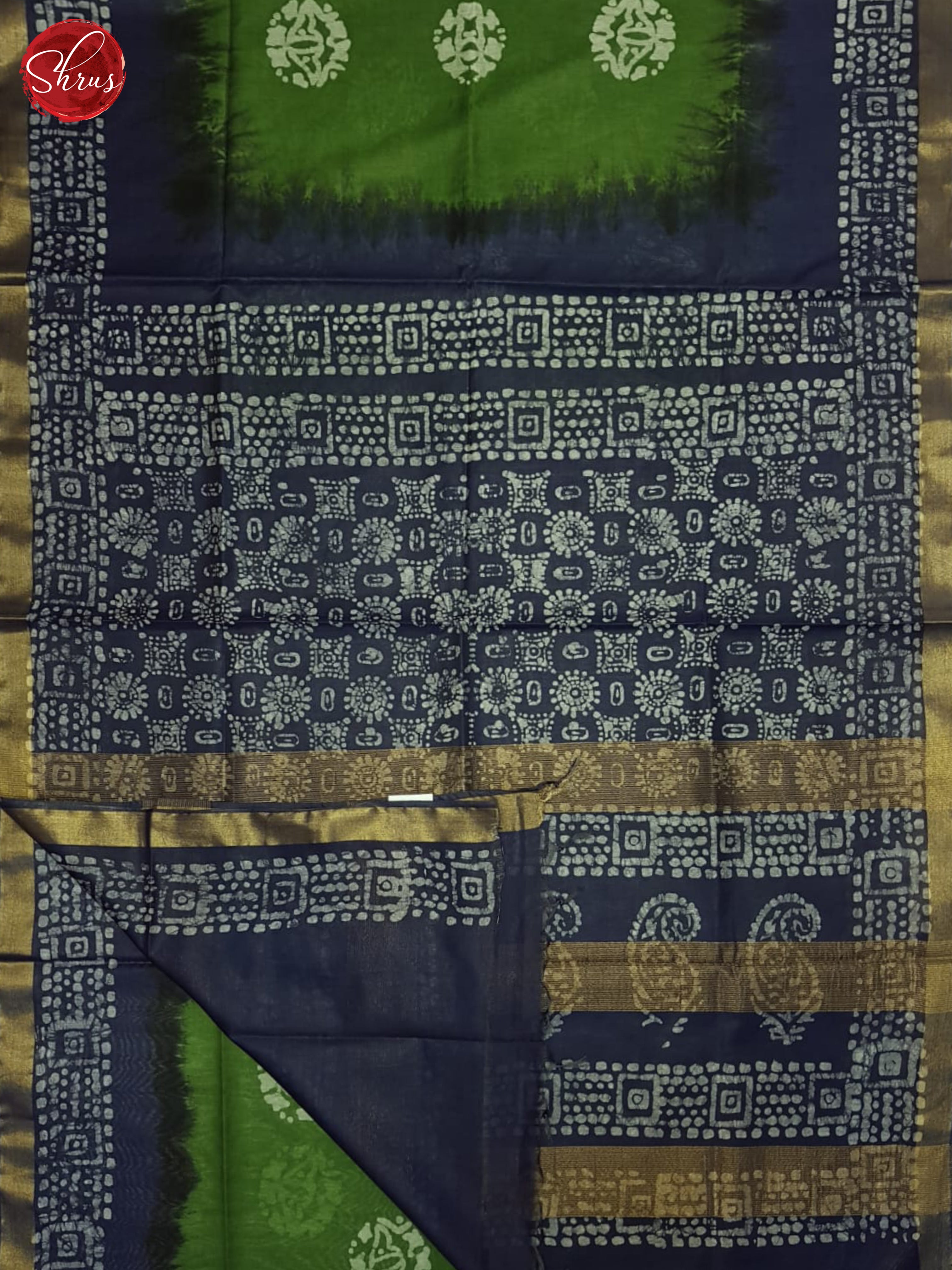 Green And Blue - Bhatik Saree - Shop on ShrusEternity.com