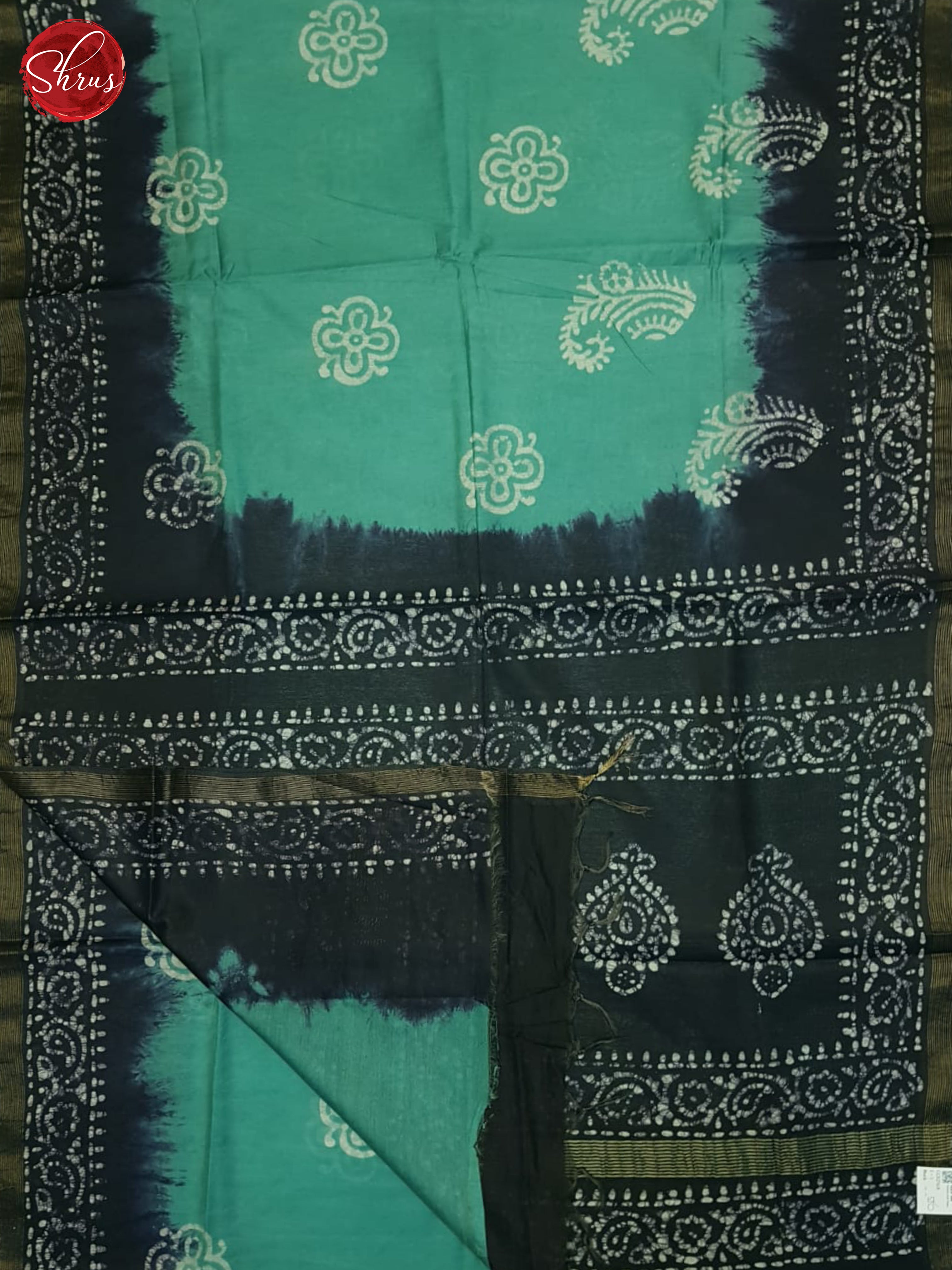 Light Blue & Blue - Bhatik Saree - Shop on ShrusEternity.com