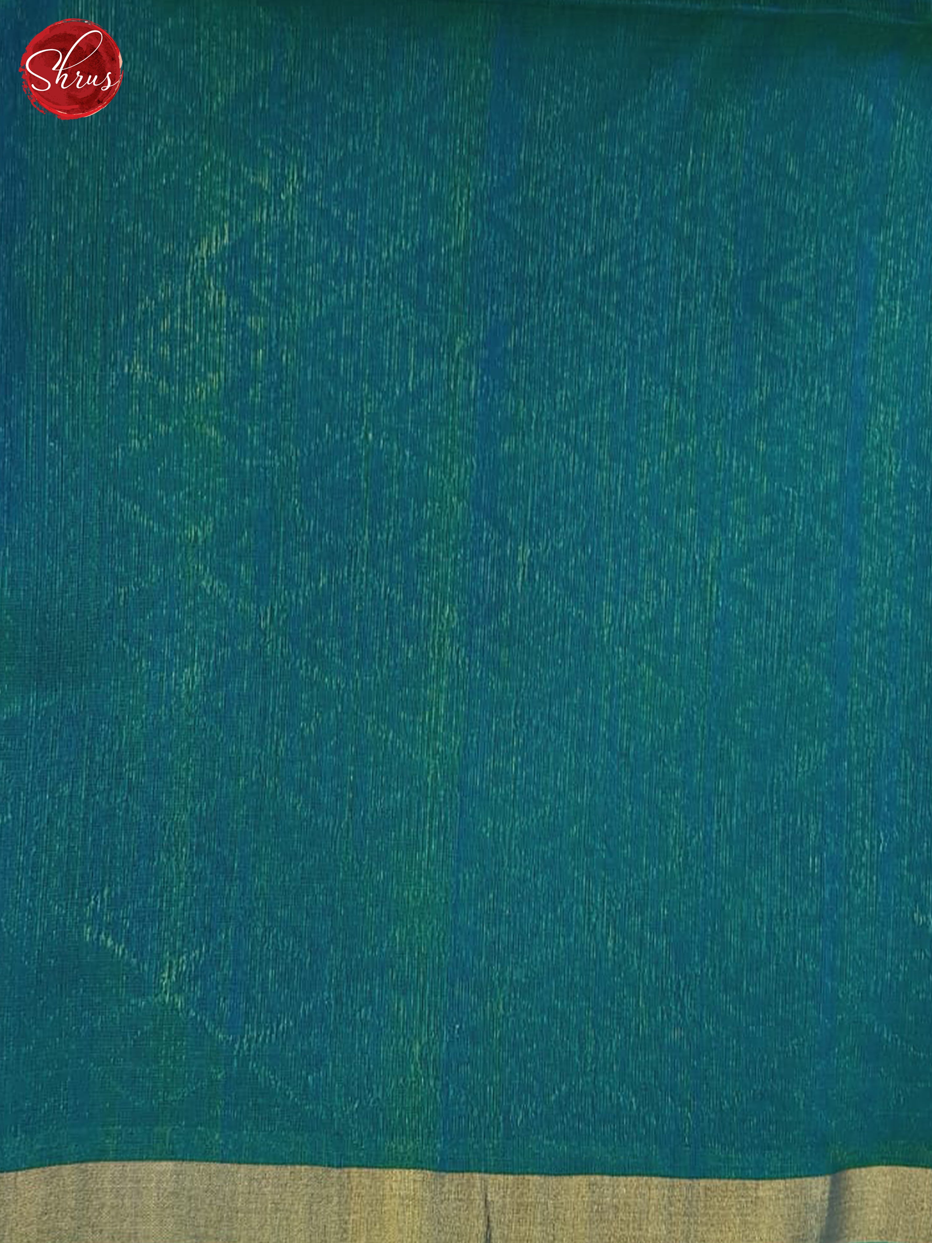 Blue& Teal  - Silk Cotton Saree - Shop on ShrusEternity.com