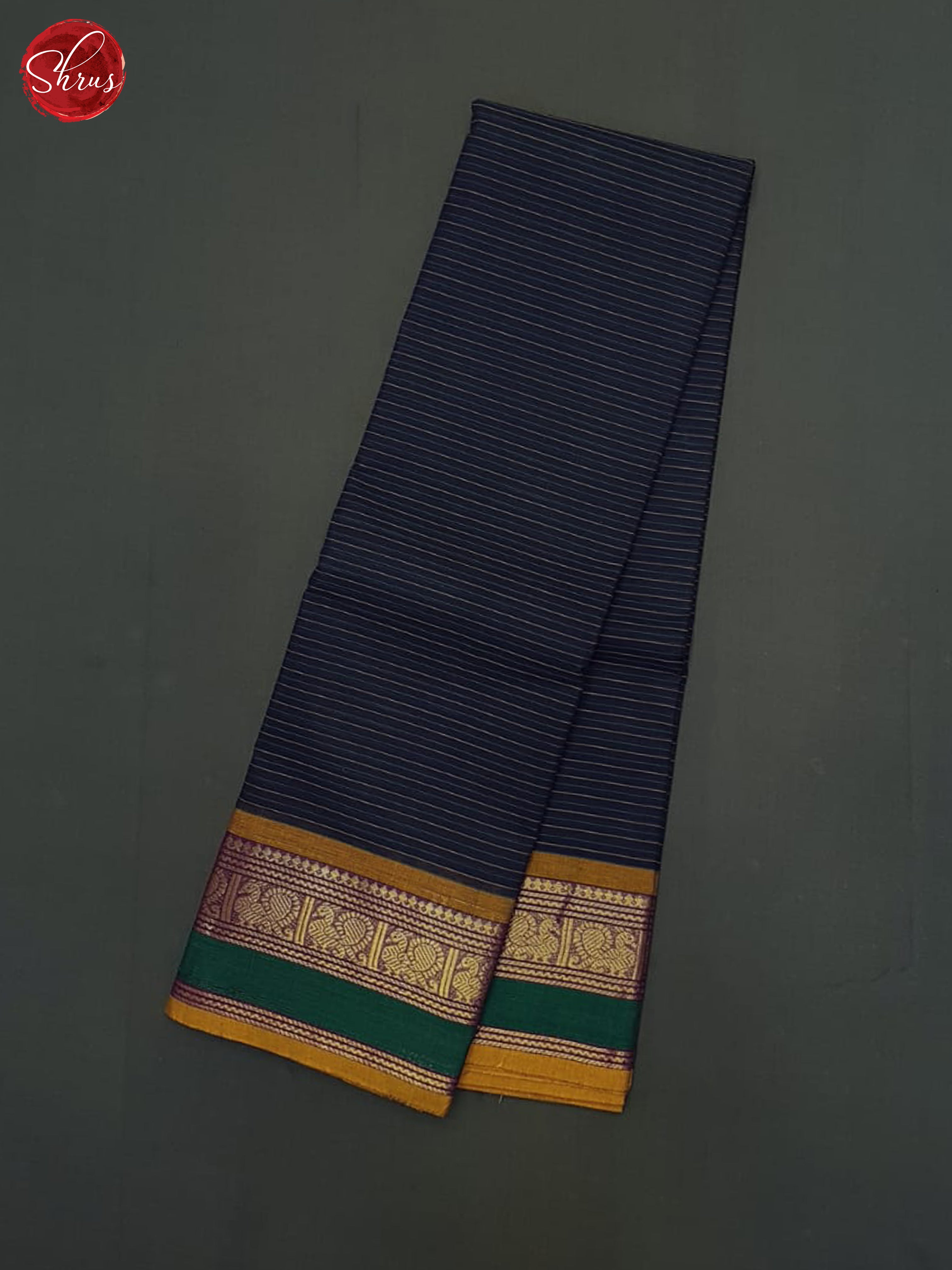 Blue & Green - Chettinad Cotton Saree - Shop on ShrusEternity.com