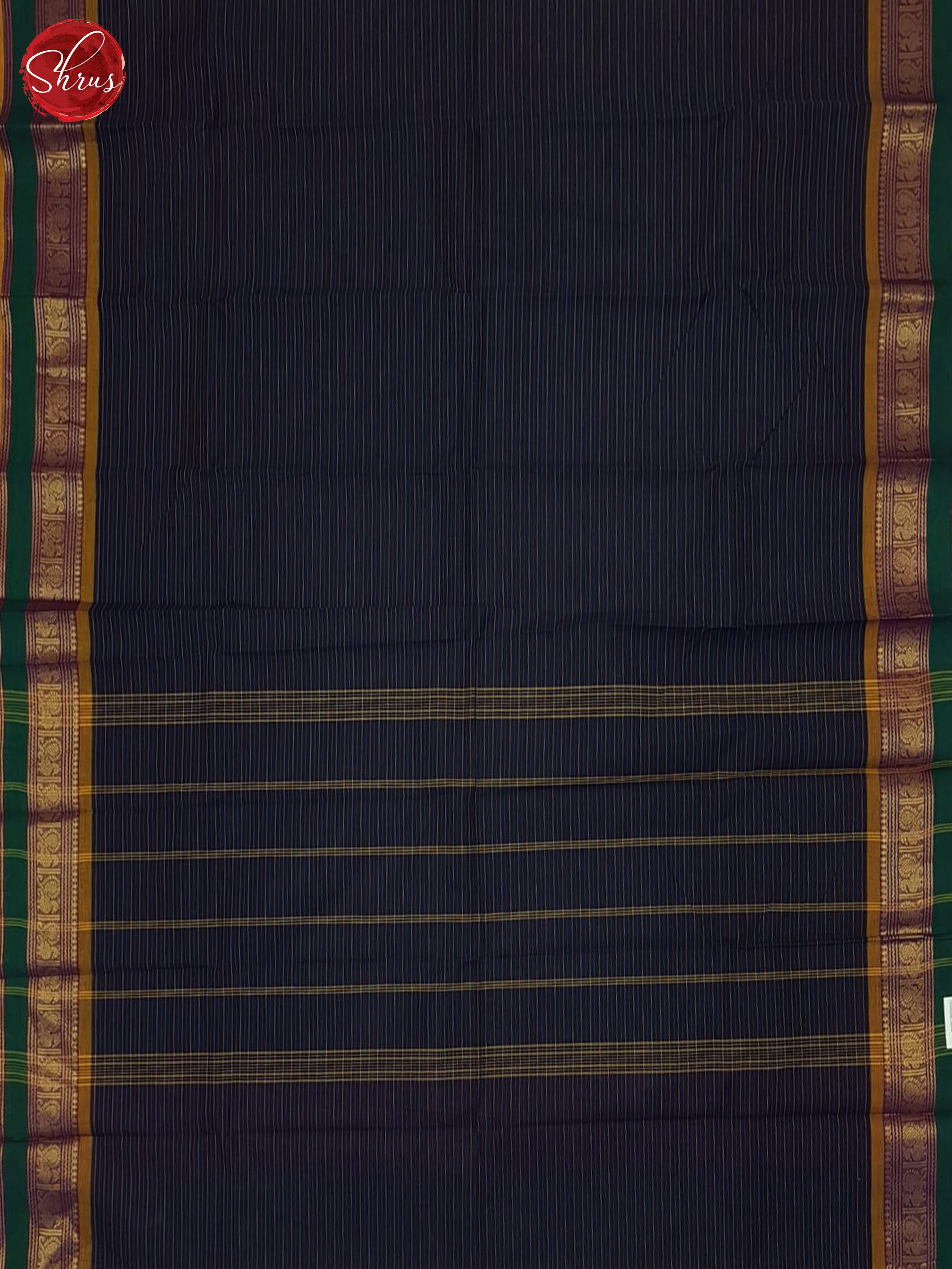 Blue & Green - Chettinad Cotton Saree - Shop on ShrusEternity.com