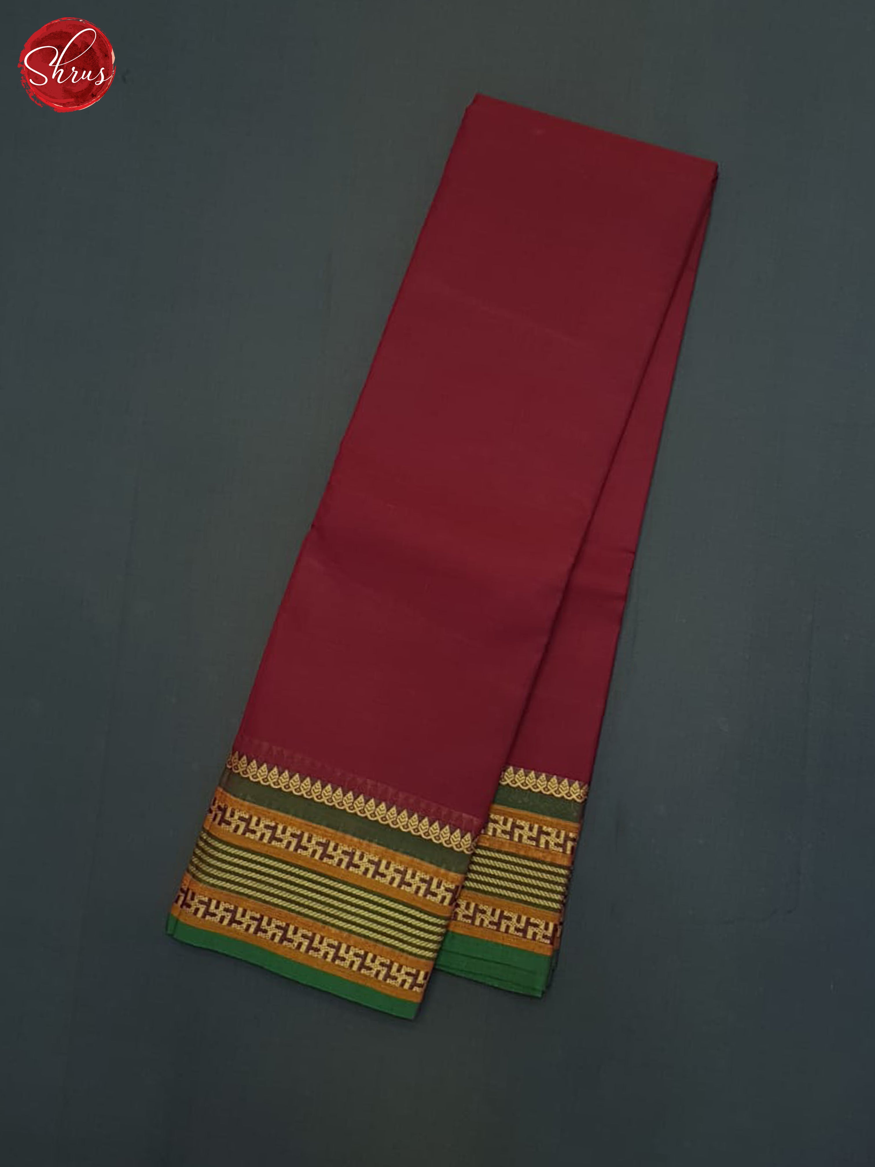 Red & Green - Chettinad Cotton Saree - Shop on ShrusEternity.com