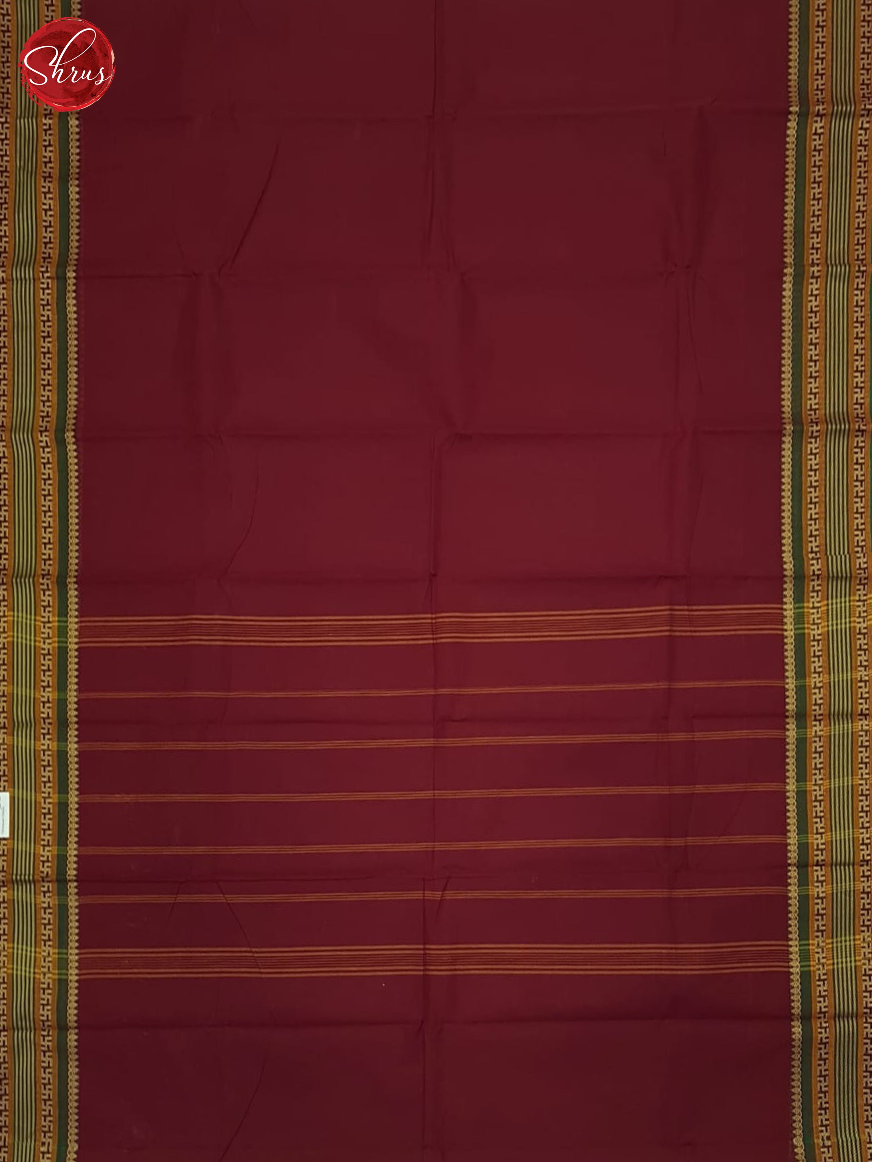 Red & Green - Chettinad Cotton Saree - Shop on ShrusEternity.com