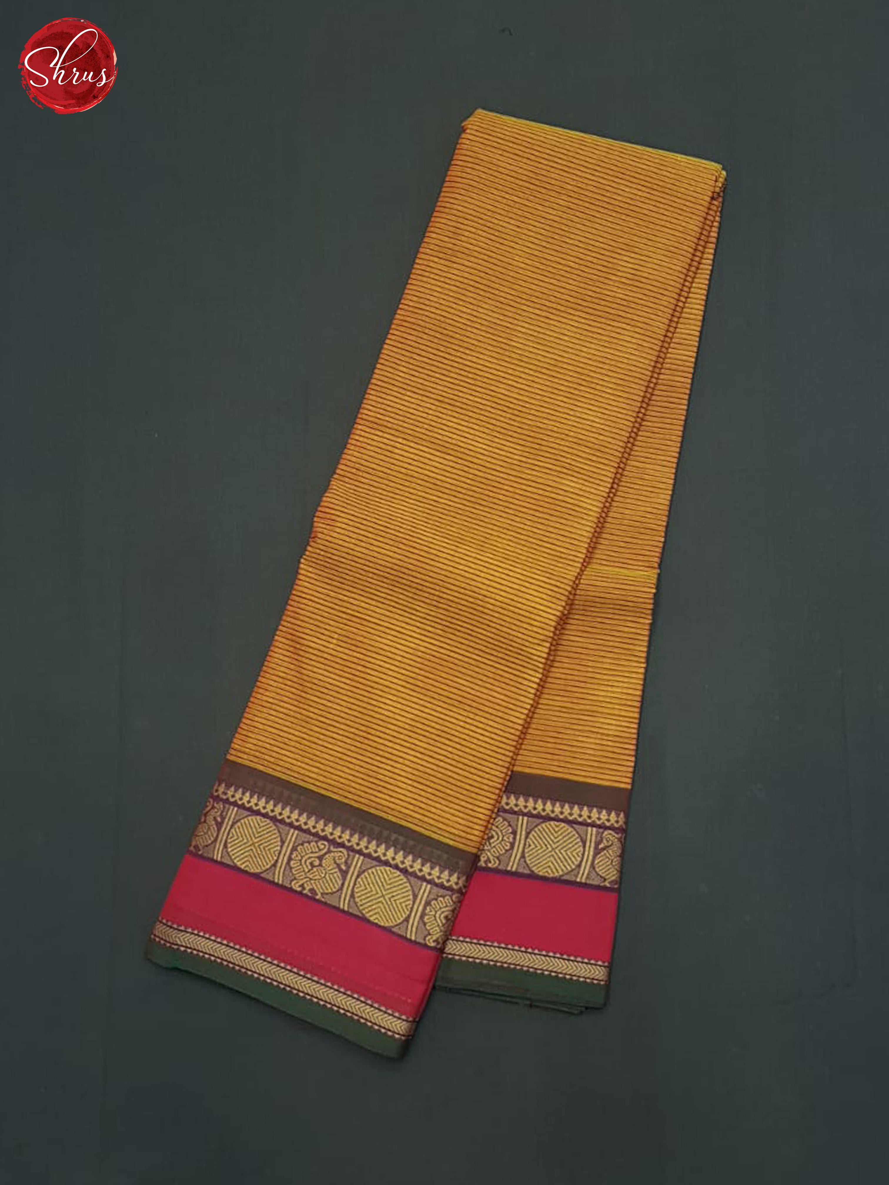 Orange & Pink - Chettinad Cotton Saree - Shop on ShrusEternity.com