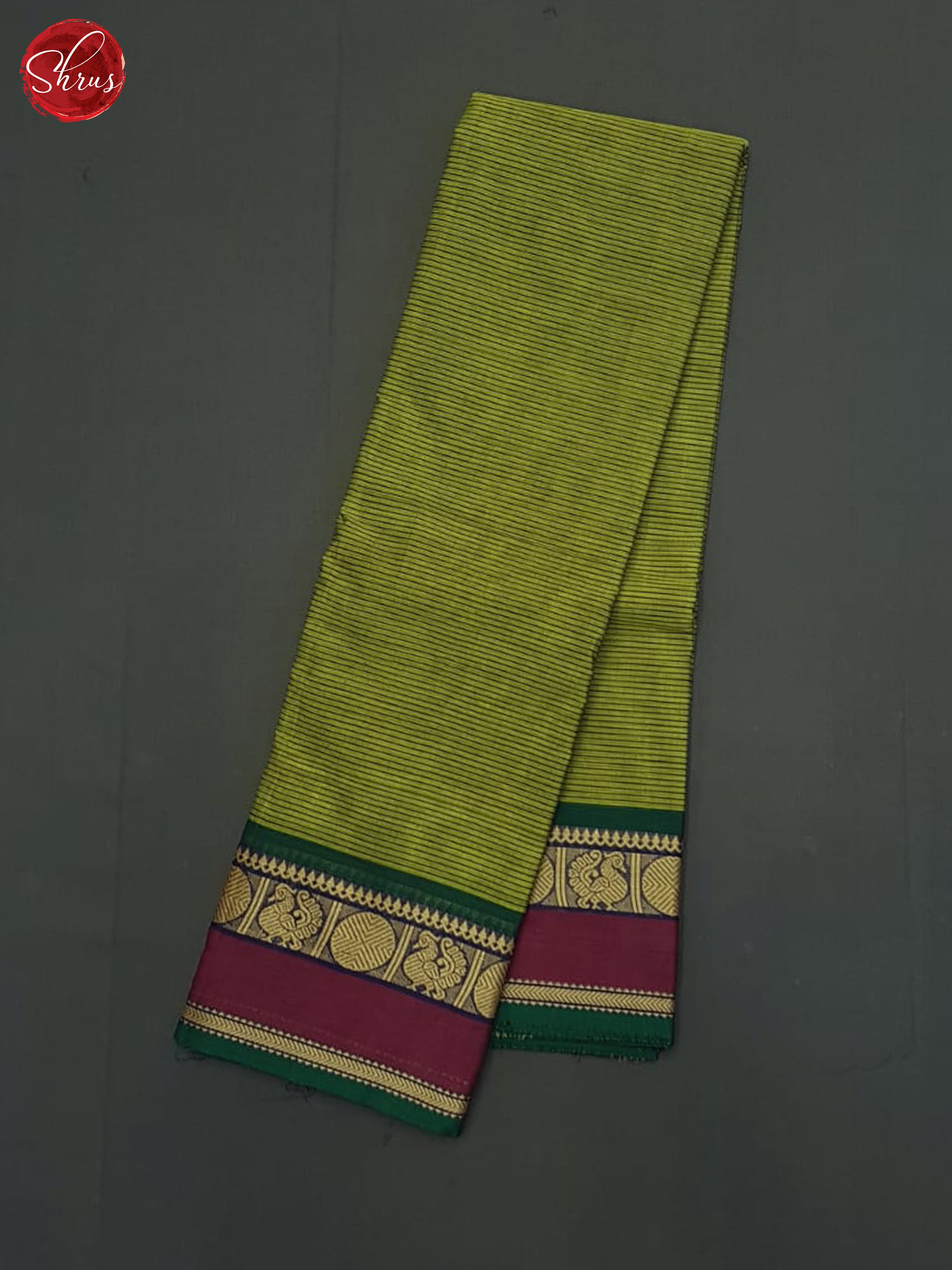 Green &  Wine- Chettinad Cotton Saree - Shop on ShrusEternity.com