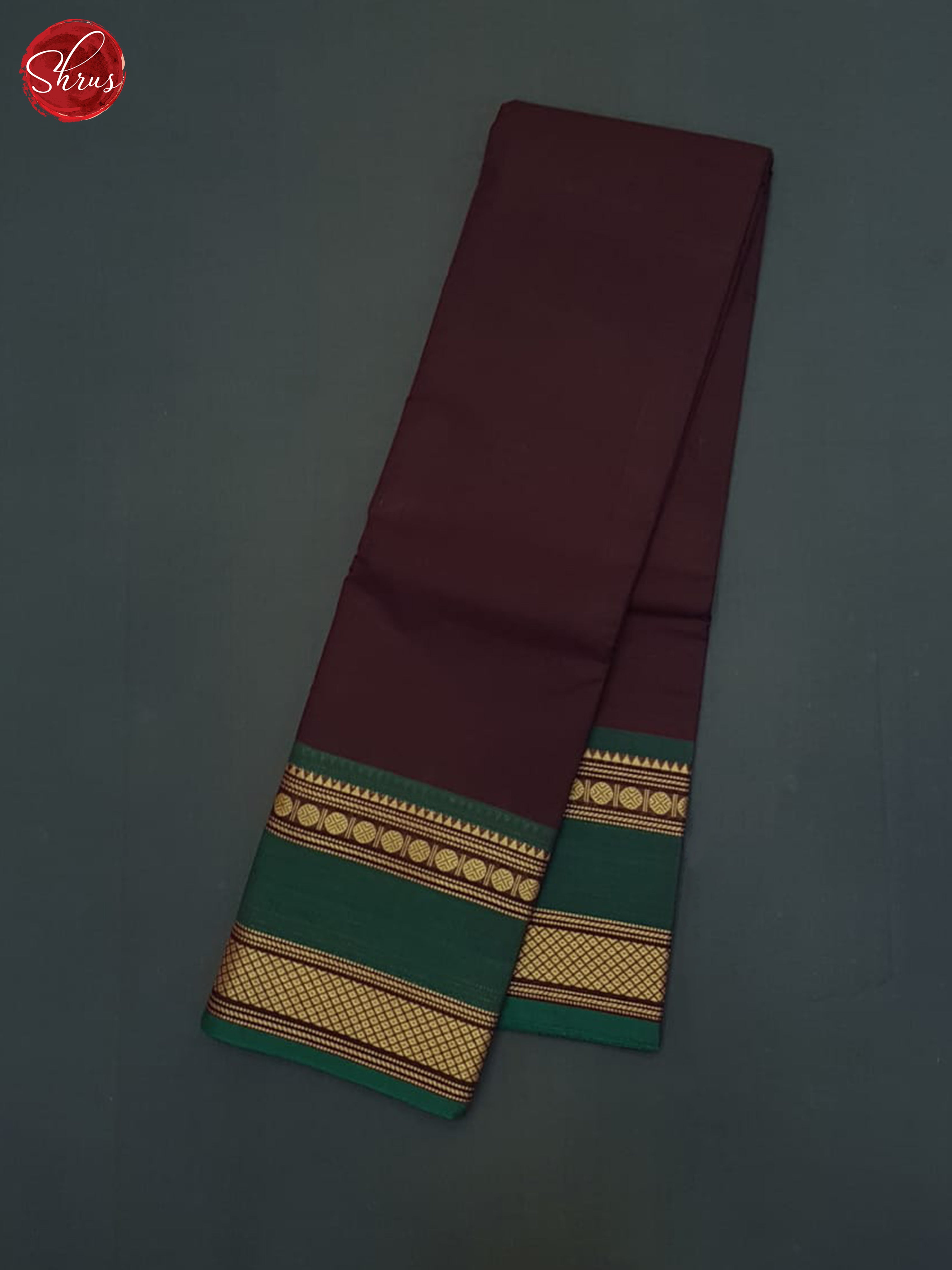 Brown & Green - Chettinad Cotton Saree - Shop on ShrusEternity.com