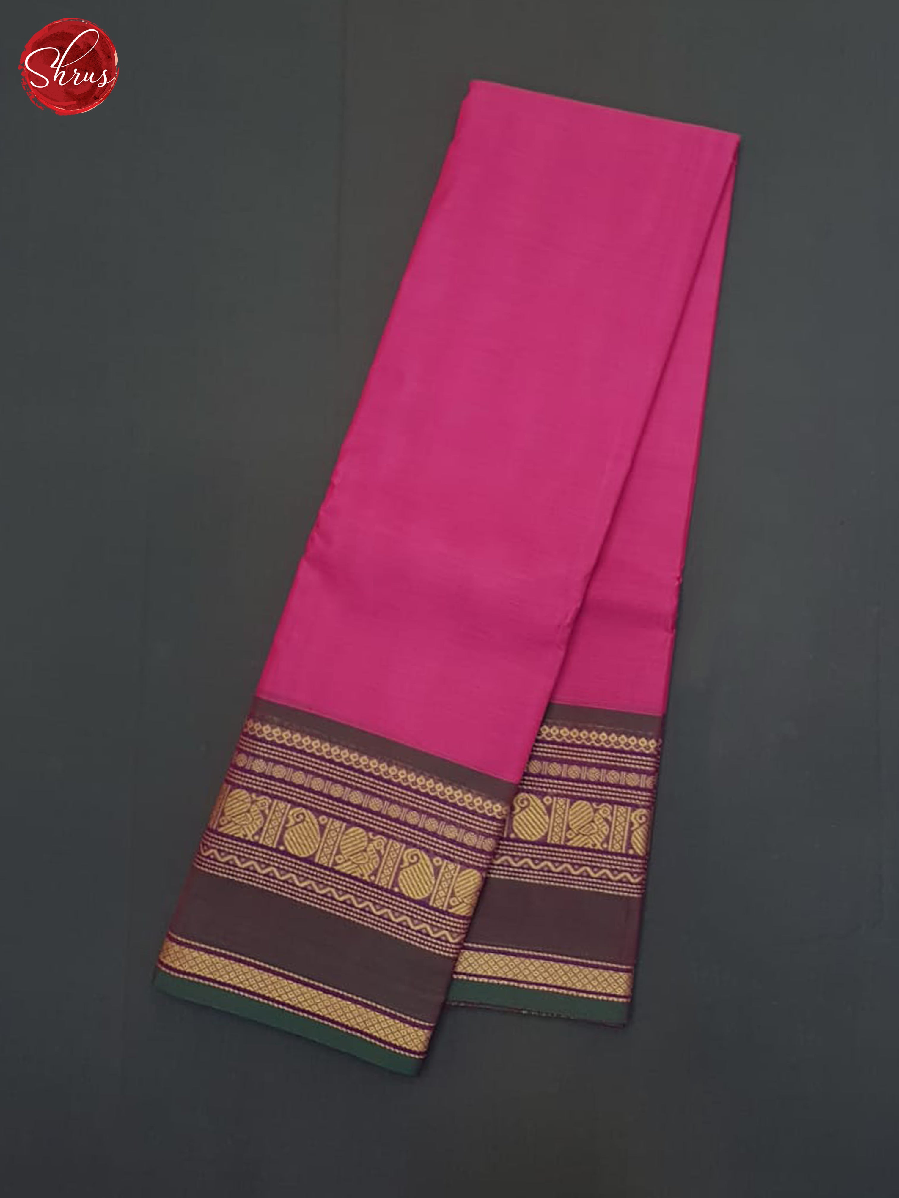 Pink & Green- Chettinad Cotton Saree - Shop on ShrusEternity.com