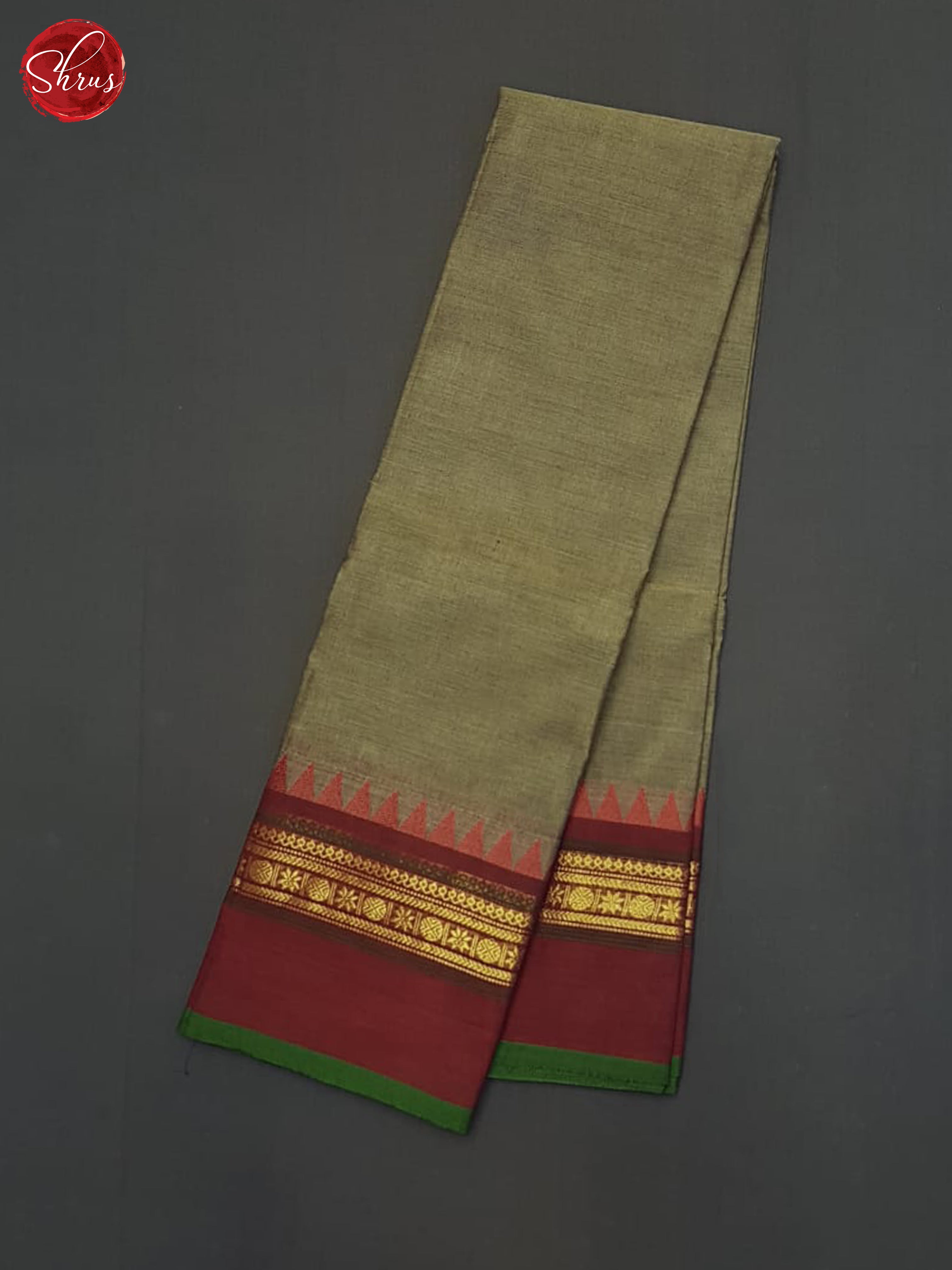 Grey & Maroon - Chettinad Cotton Saree - Shop on ShrusEternity.com