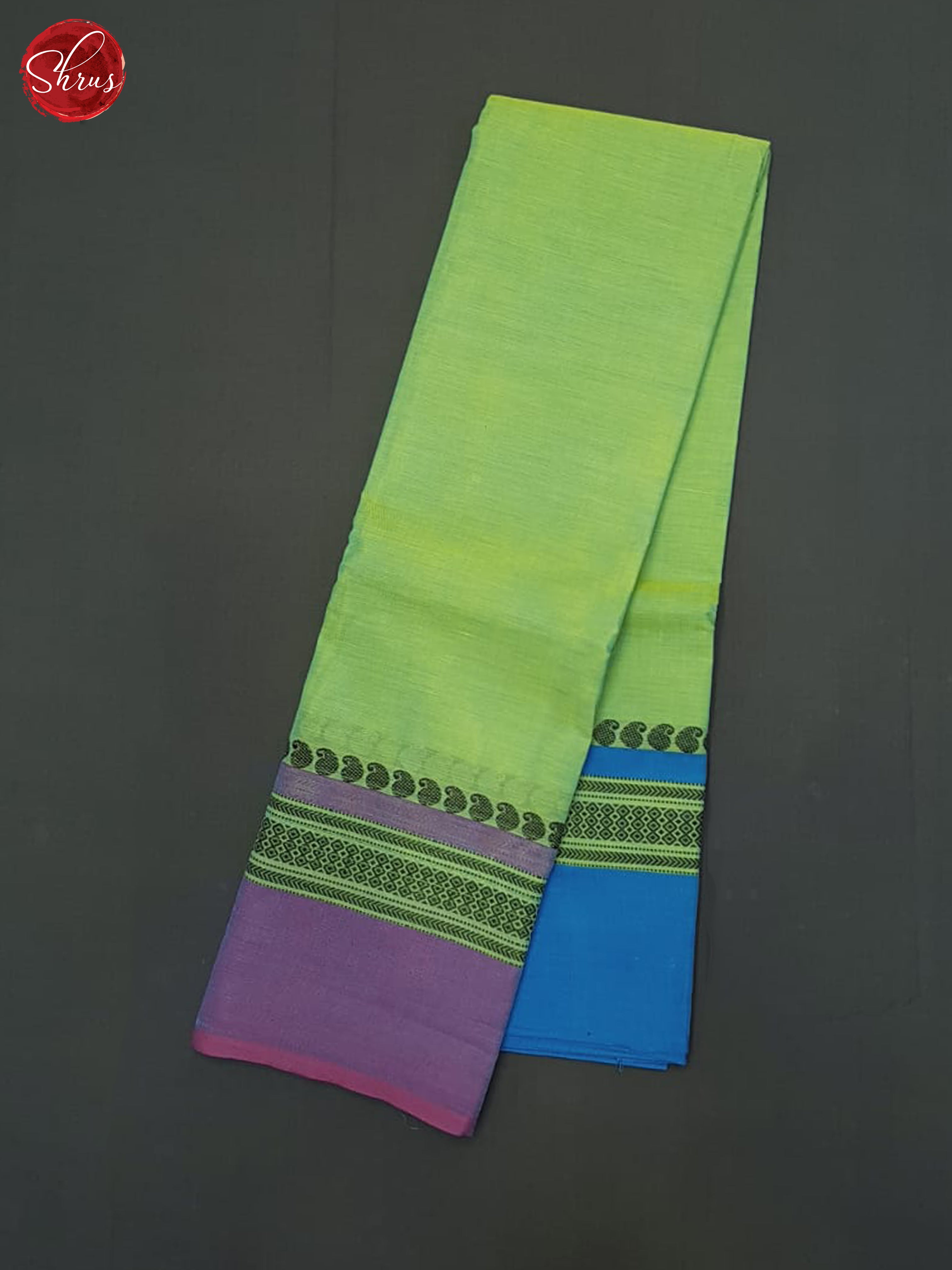 Green & Purple- Chettinad Cotton Saree - Shop on ShrusEternity.com