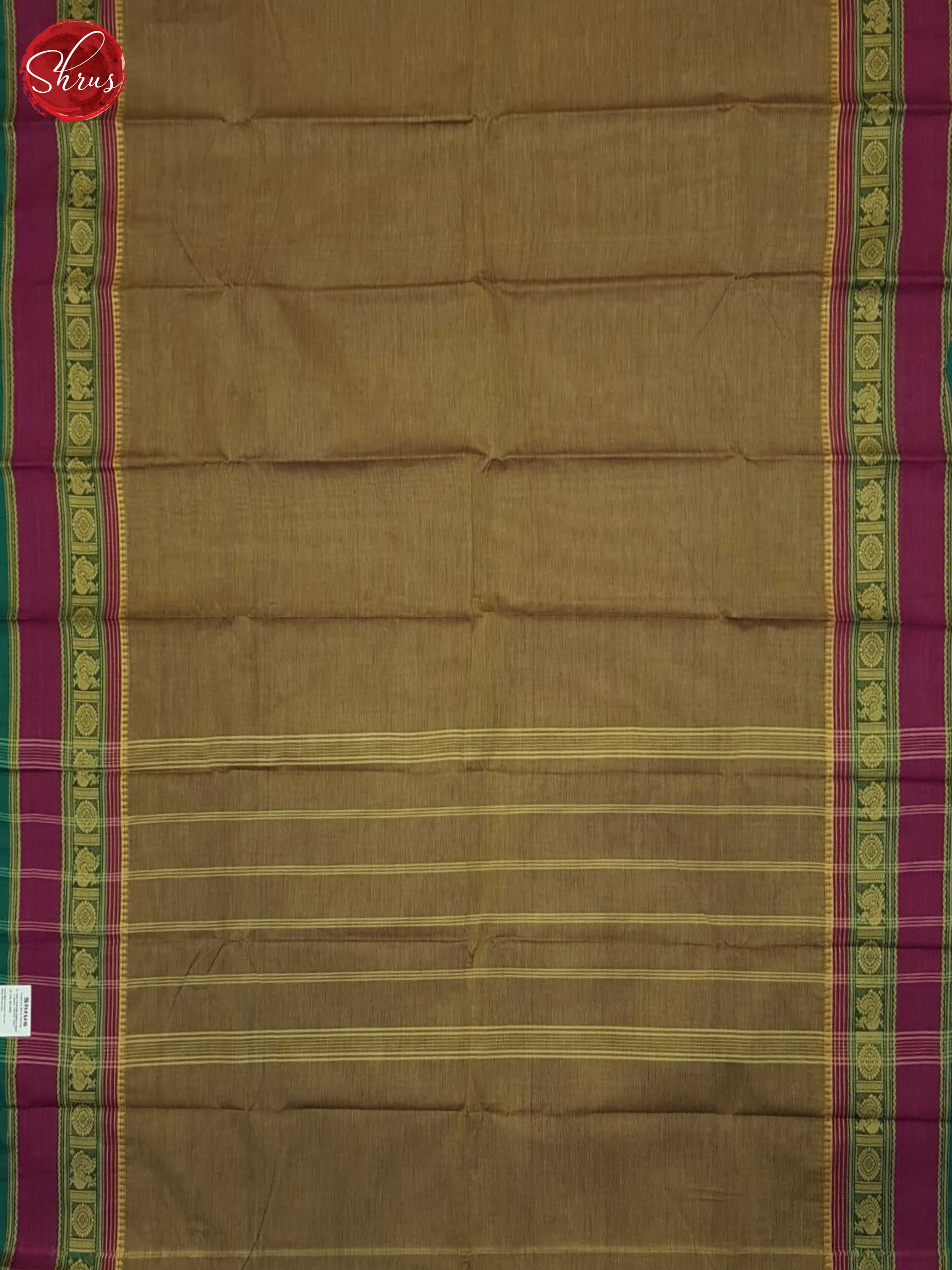 Brown & Wine - Chettinad Cotton Saree - Shop on ShrusEternity.com