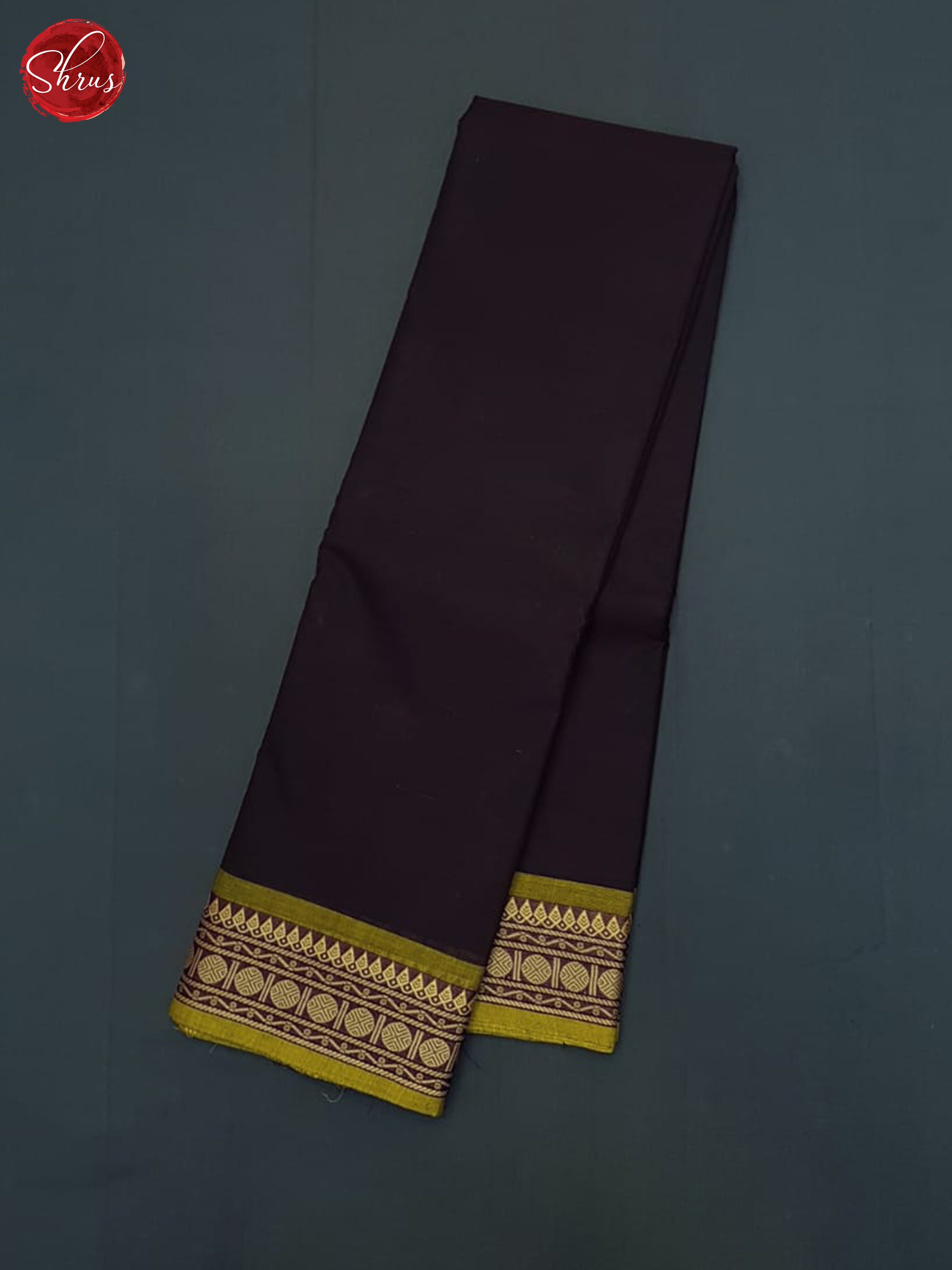 Deep Wine & Mustard - Chettinad Cotton Saree - Shop on ShrusEternity.com