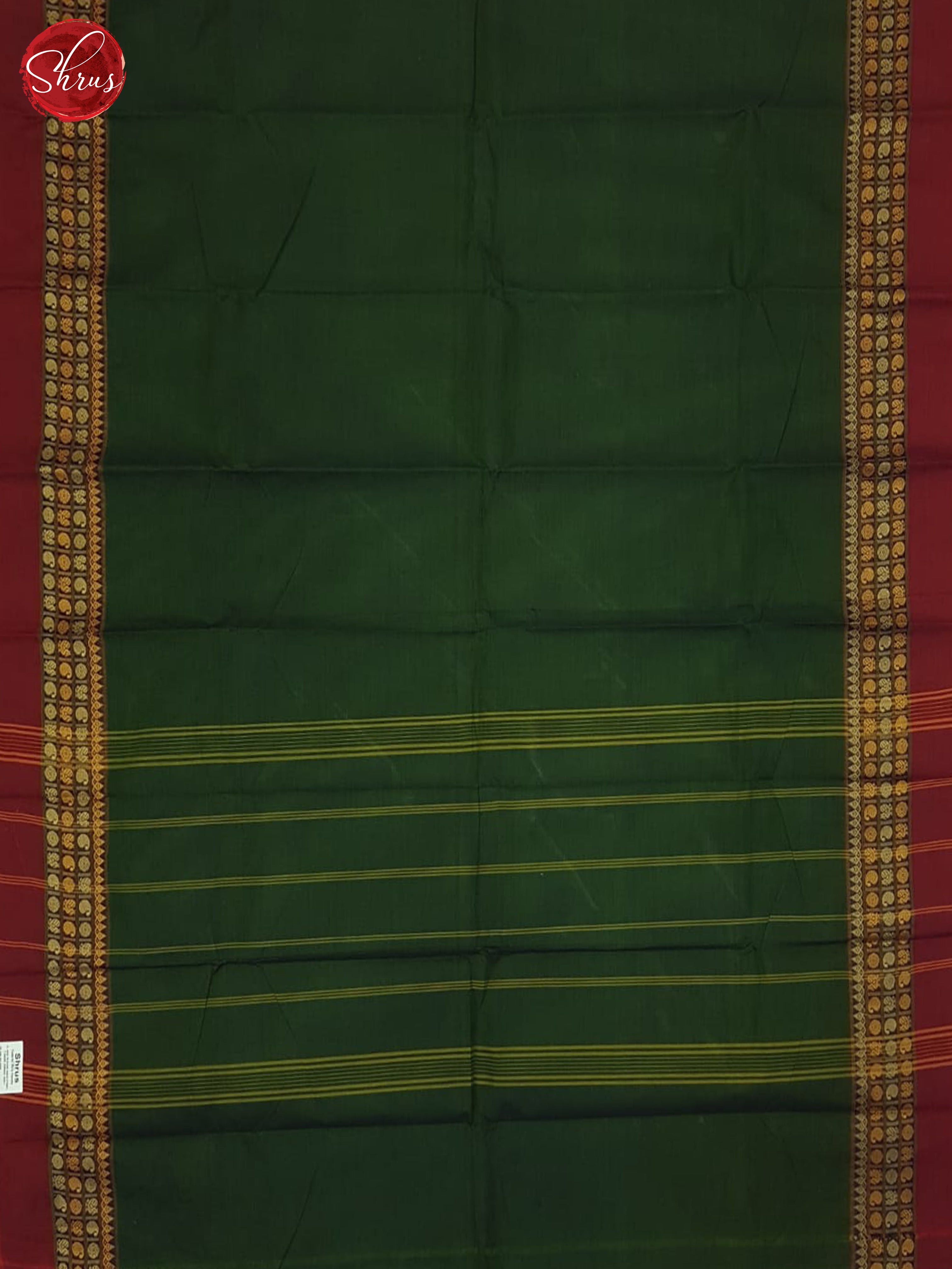 Green & Maroon- Chettinad Cotton Saree - Shop on ShrusEternity.com