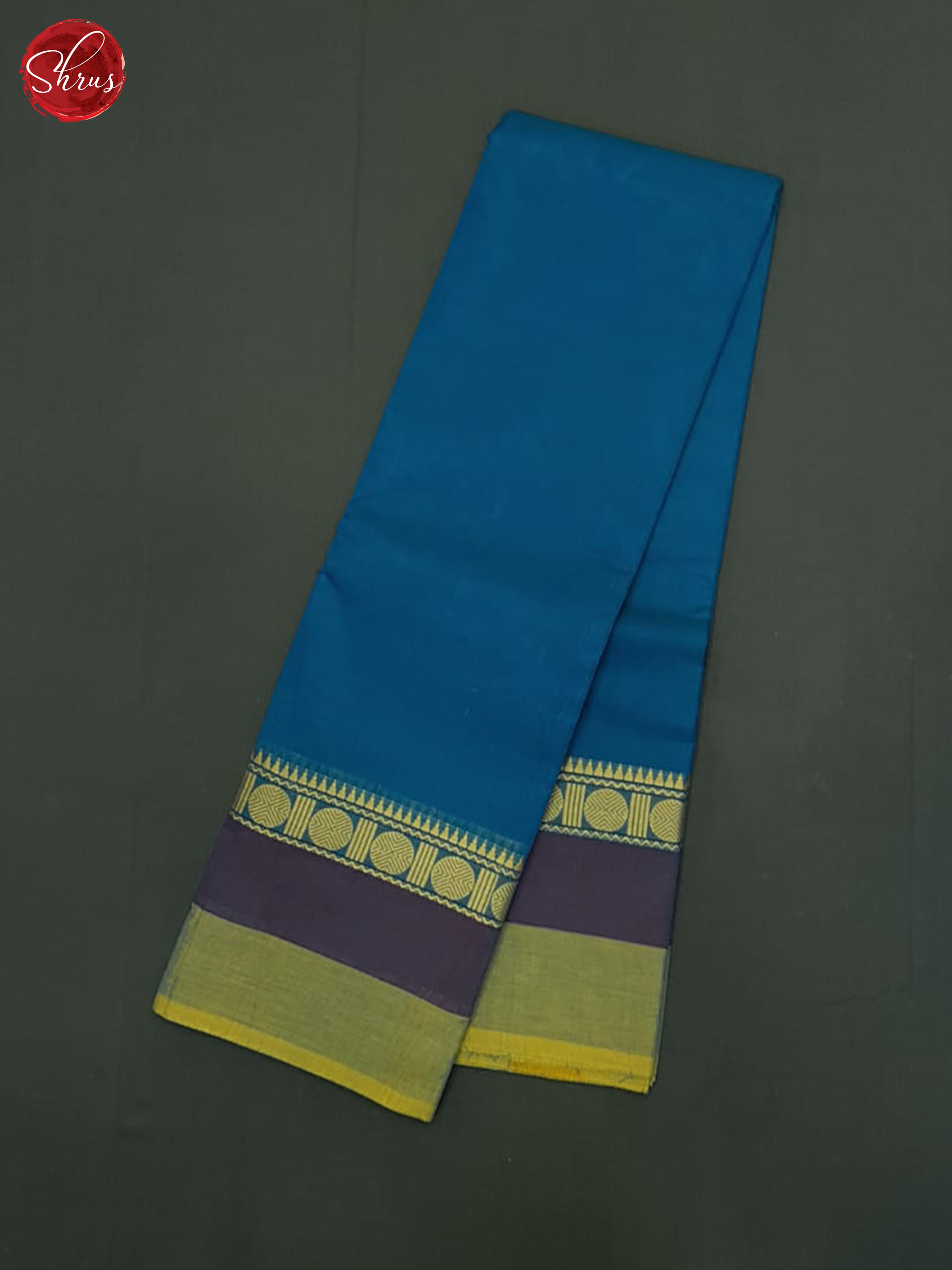 Blue & Green - Chettinad Cotton Saree - Shop on ShrusEternity.com