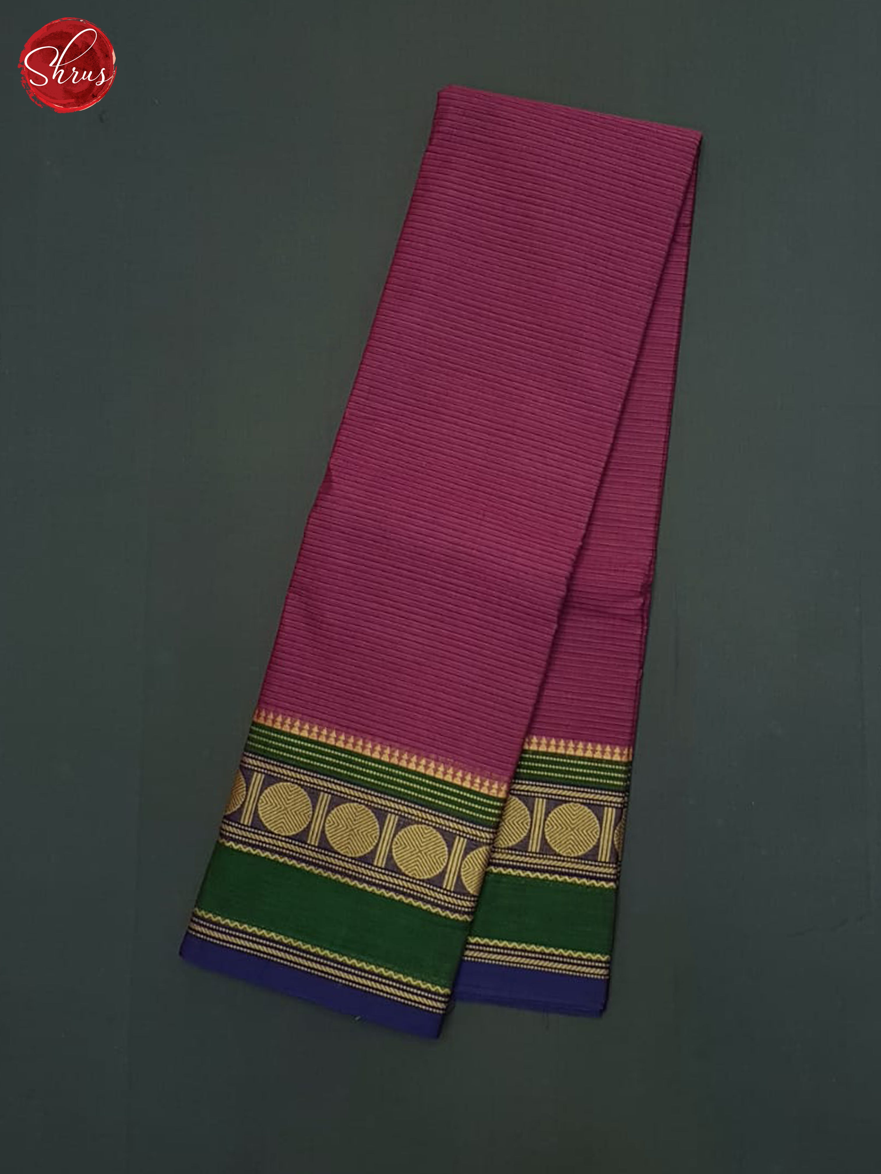 Pink & Green - Chettinad Cotton Saree - Shop on ShrusEternity.com