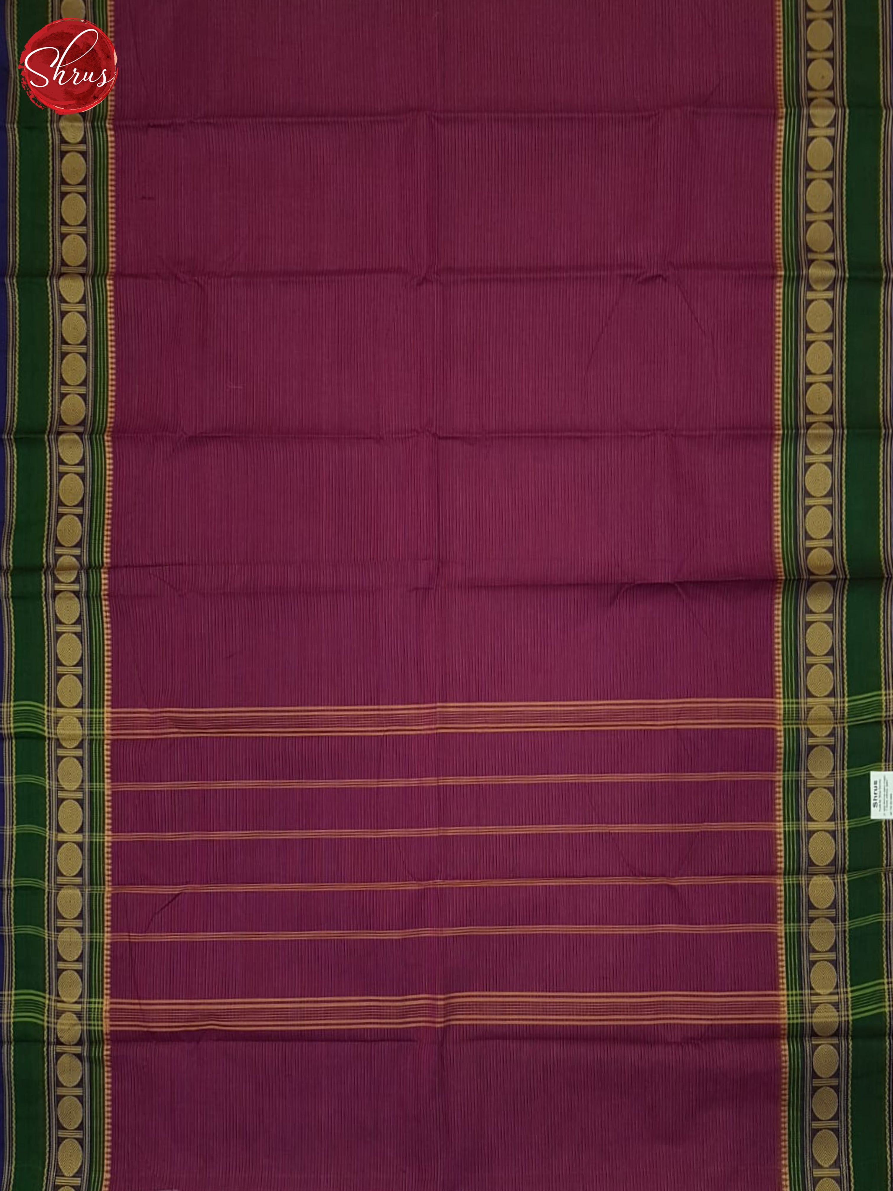 Pink & Green - Chettinad Cotton Saree - Shop on ShrusEternity.com