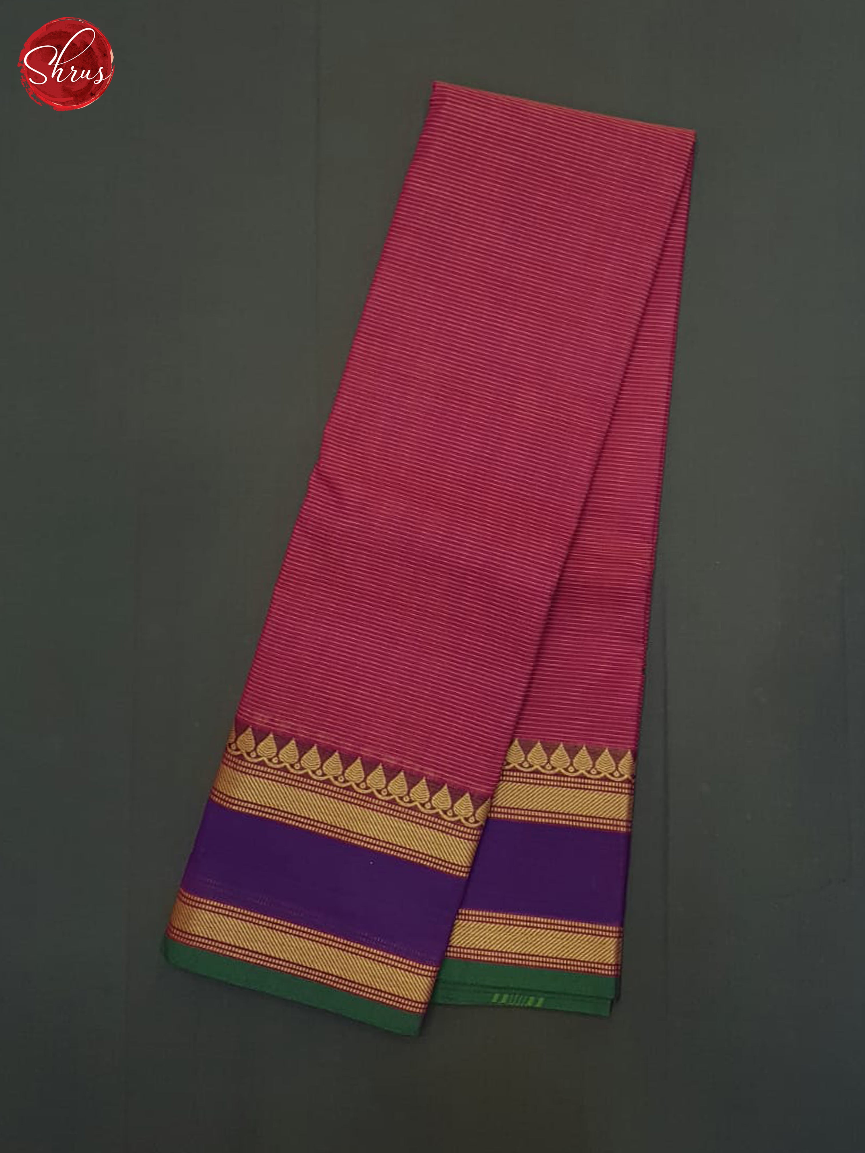 Maroon & Purple- Chettinad Cotton Saree - Shop on ShrusEternity.com