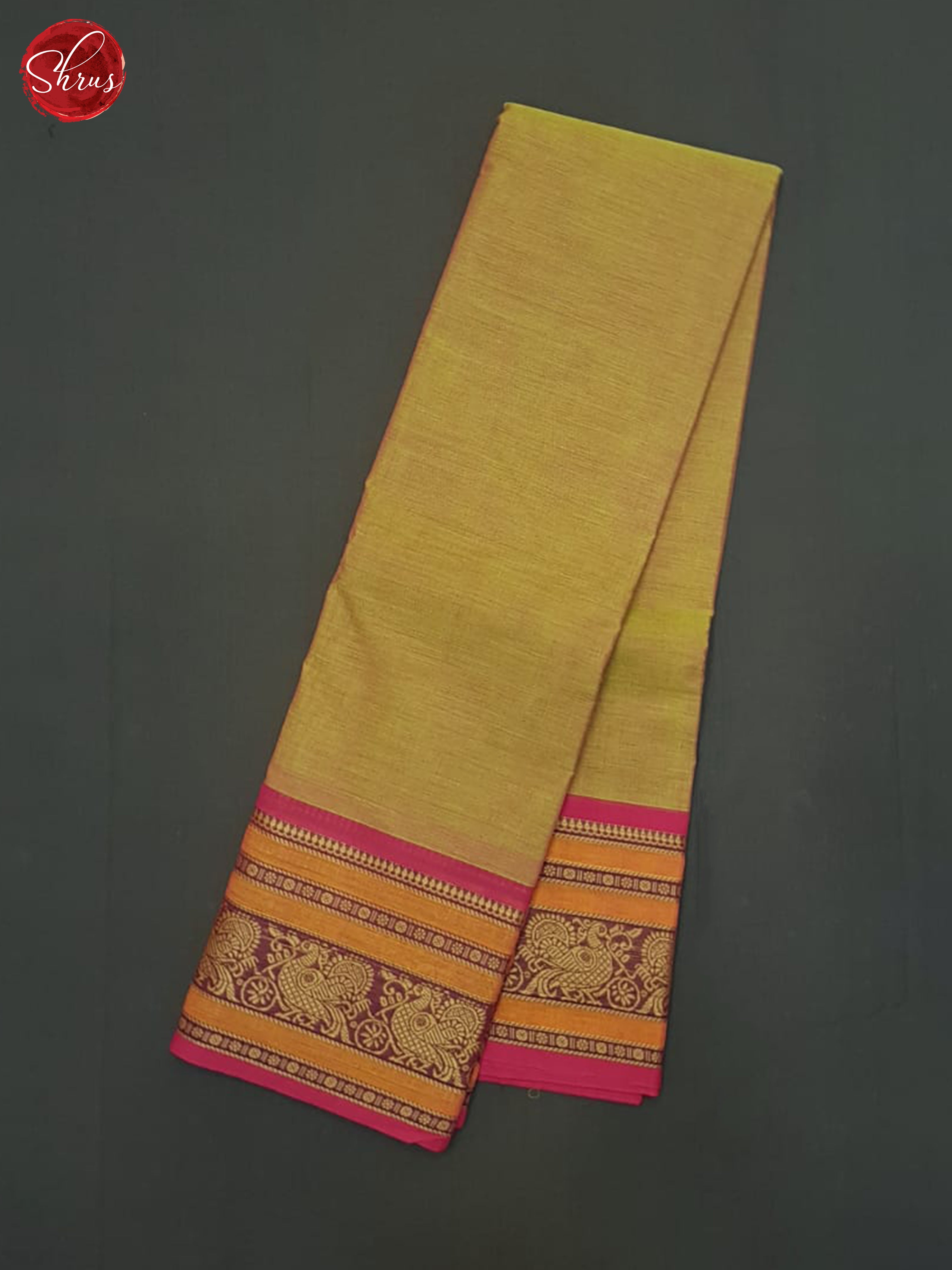 Mahulir Green & Pink - Chettinad Cotton Saree - Shop on ShrusEternity.com