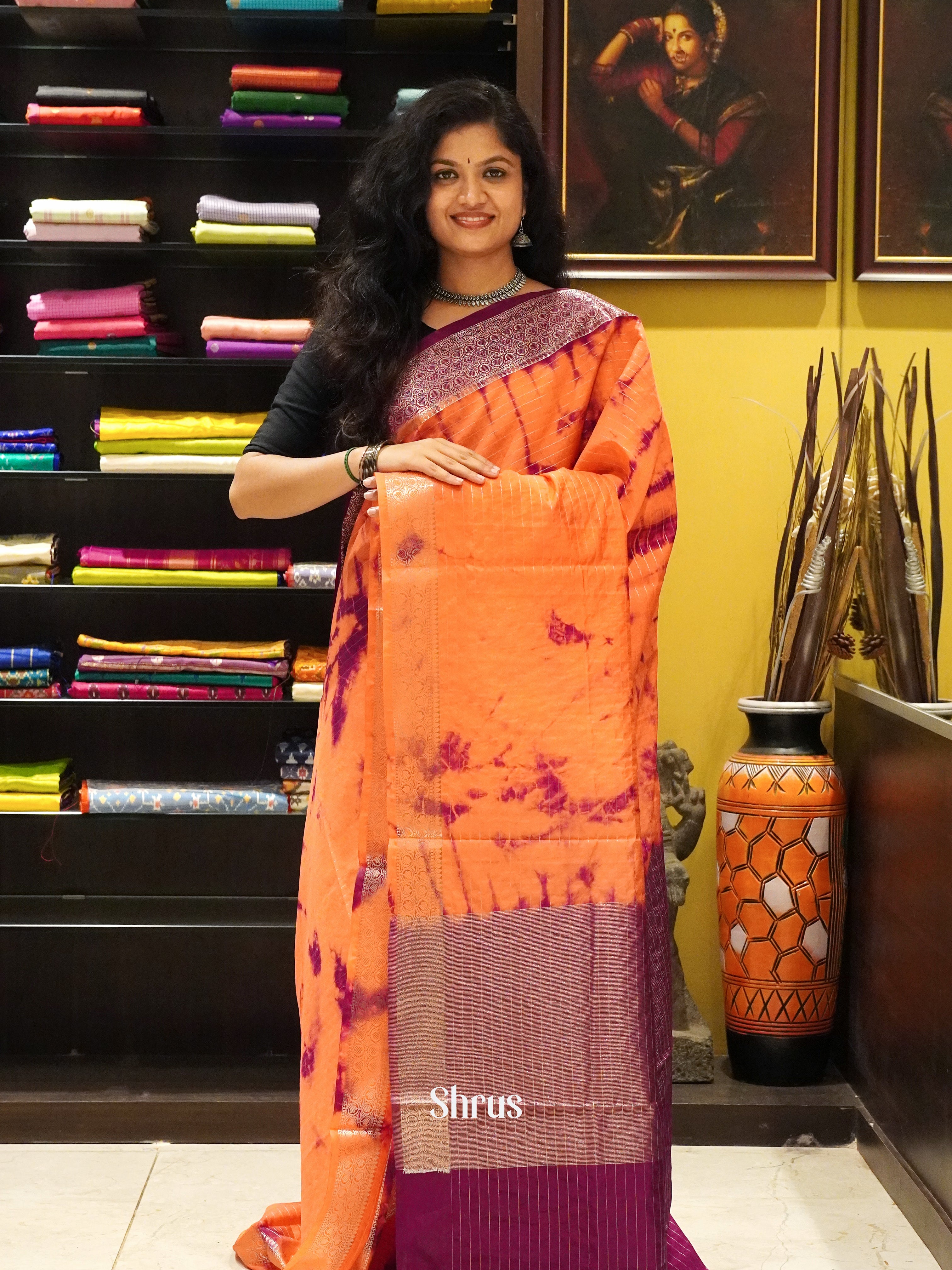 CDS01004 - Semi dupion Saree