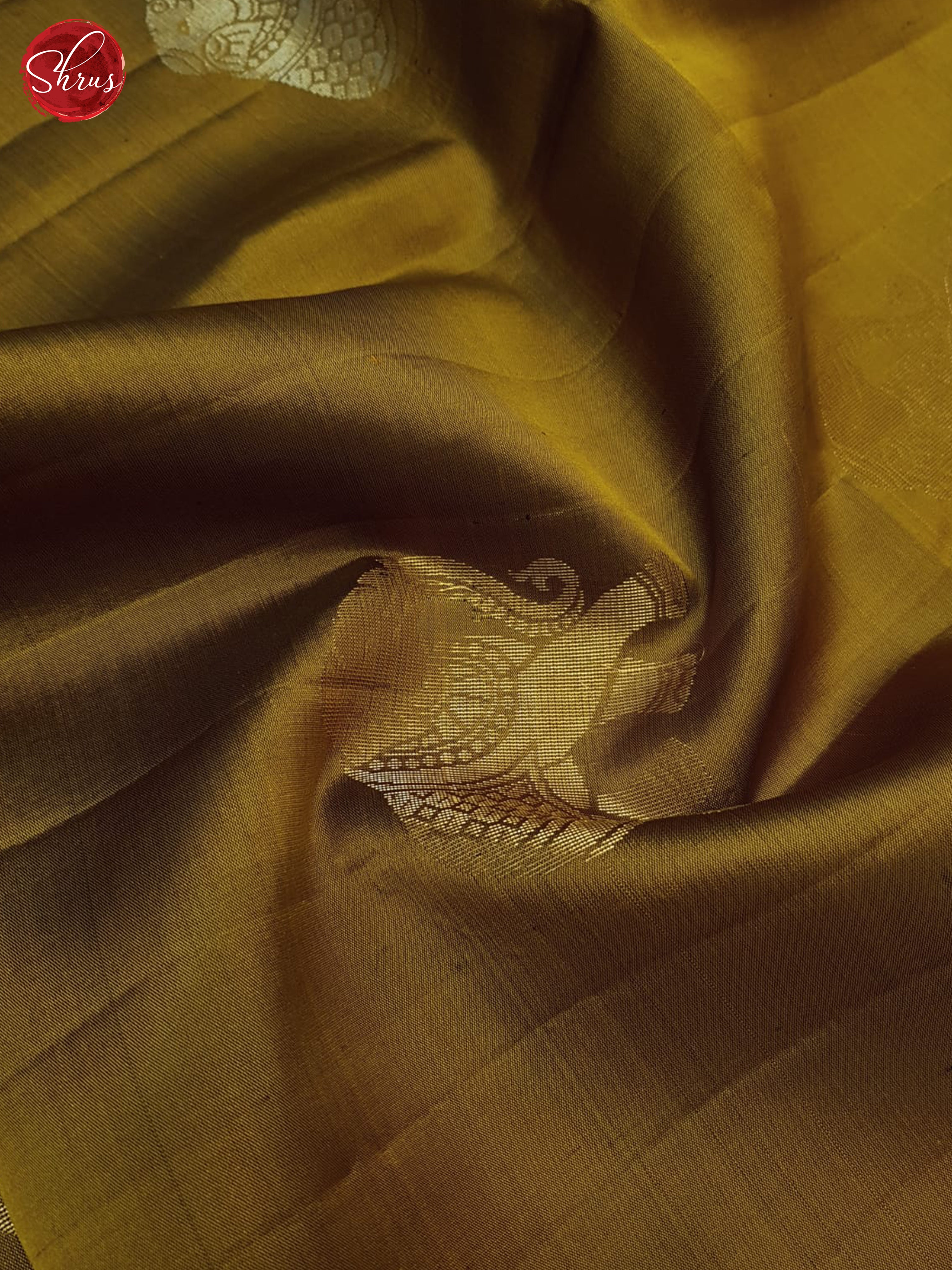 Dull Gold And Green- Soft Silk Saree - Shop on ShrusEternity.com