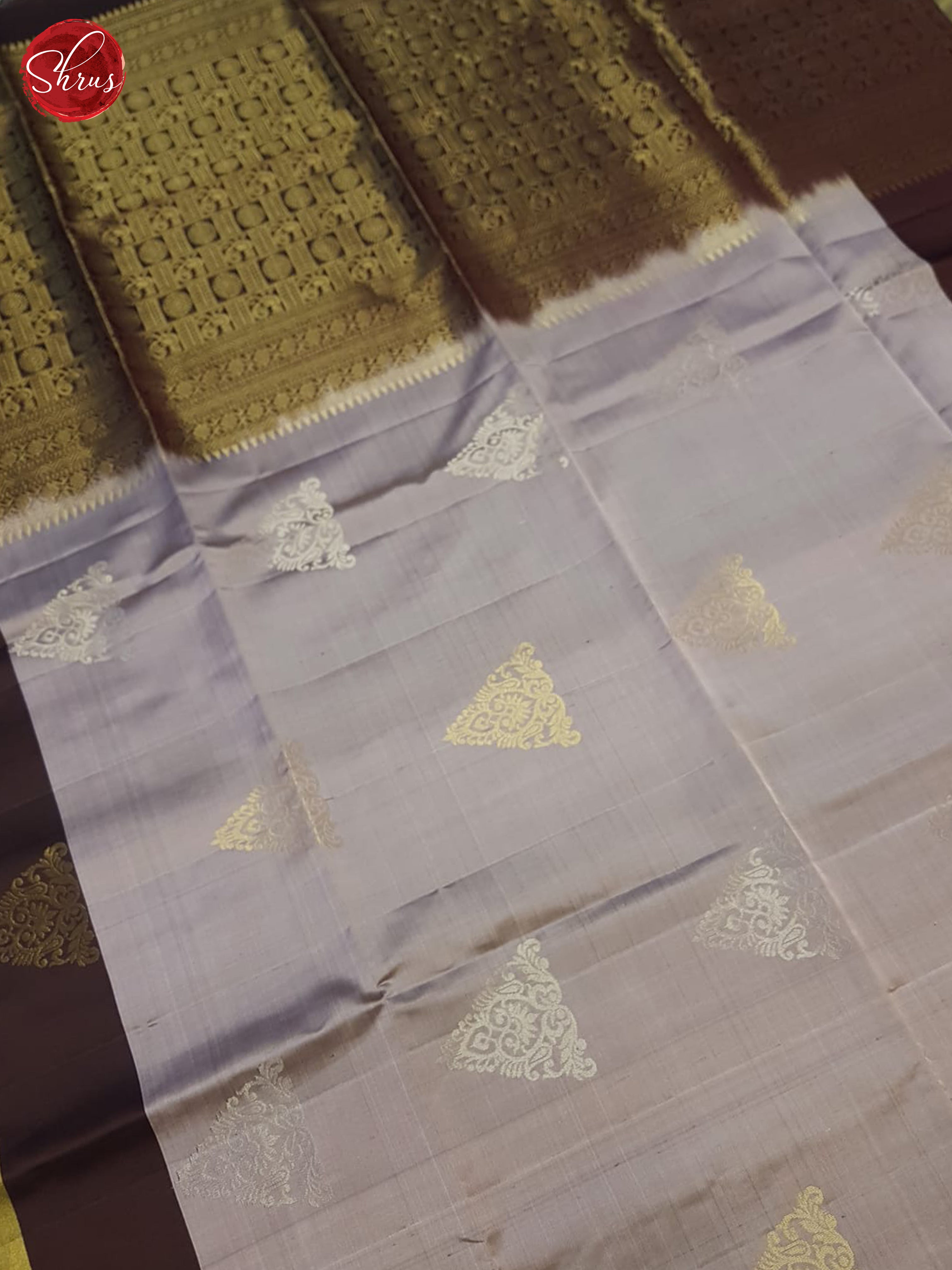 Dusty Lavender And Brown- Soft Silk Saree - Shop on ShrusEternity.com
