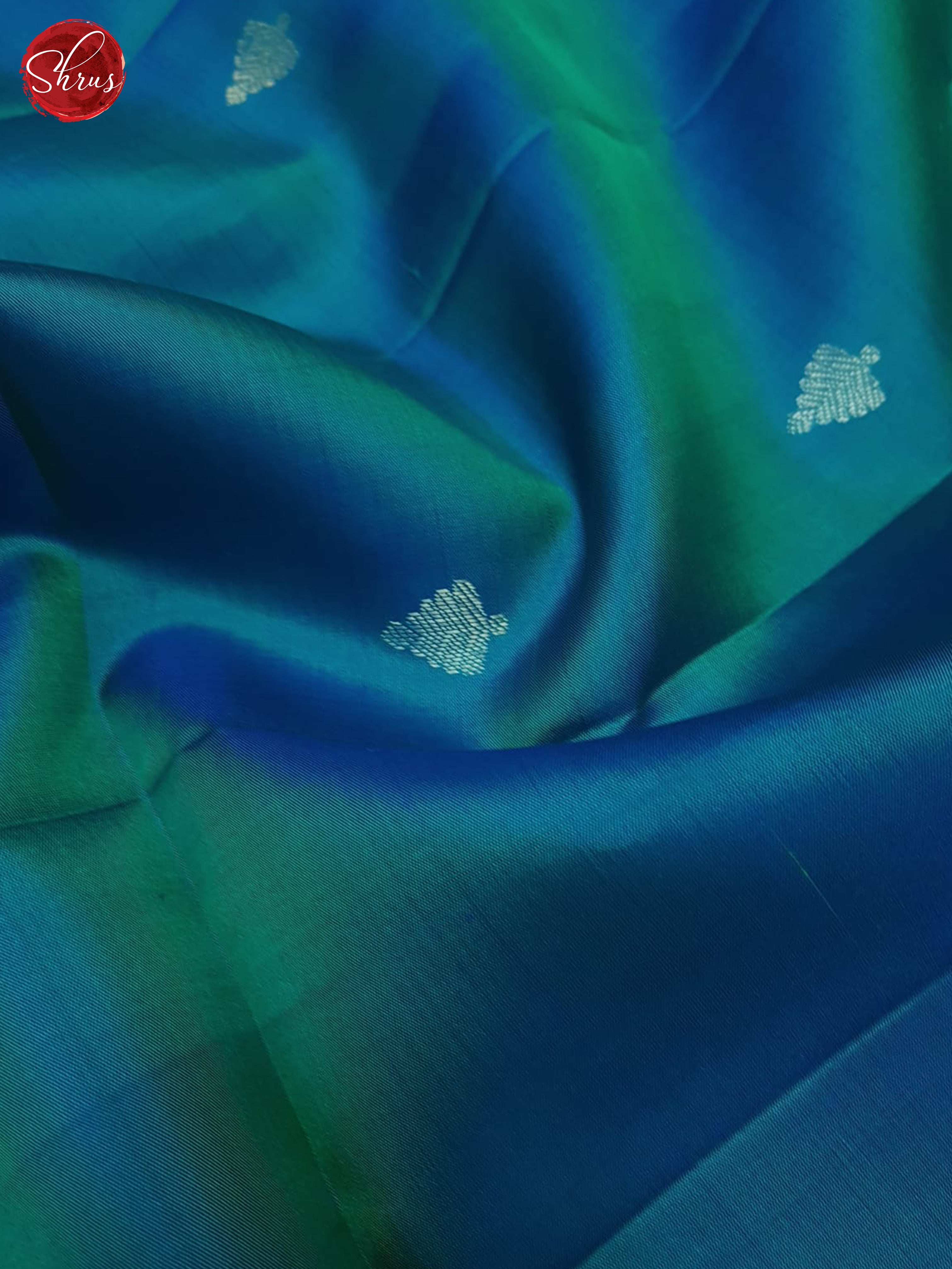 Blue And Lavender- Soft Silk Saree - Shop on ShrusEternity.com