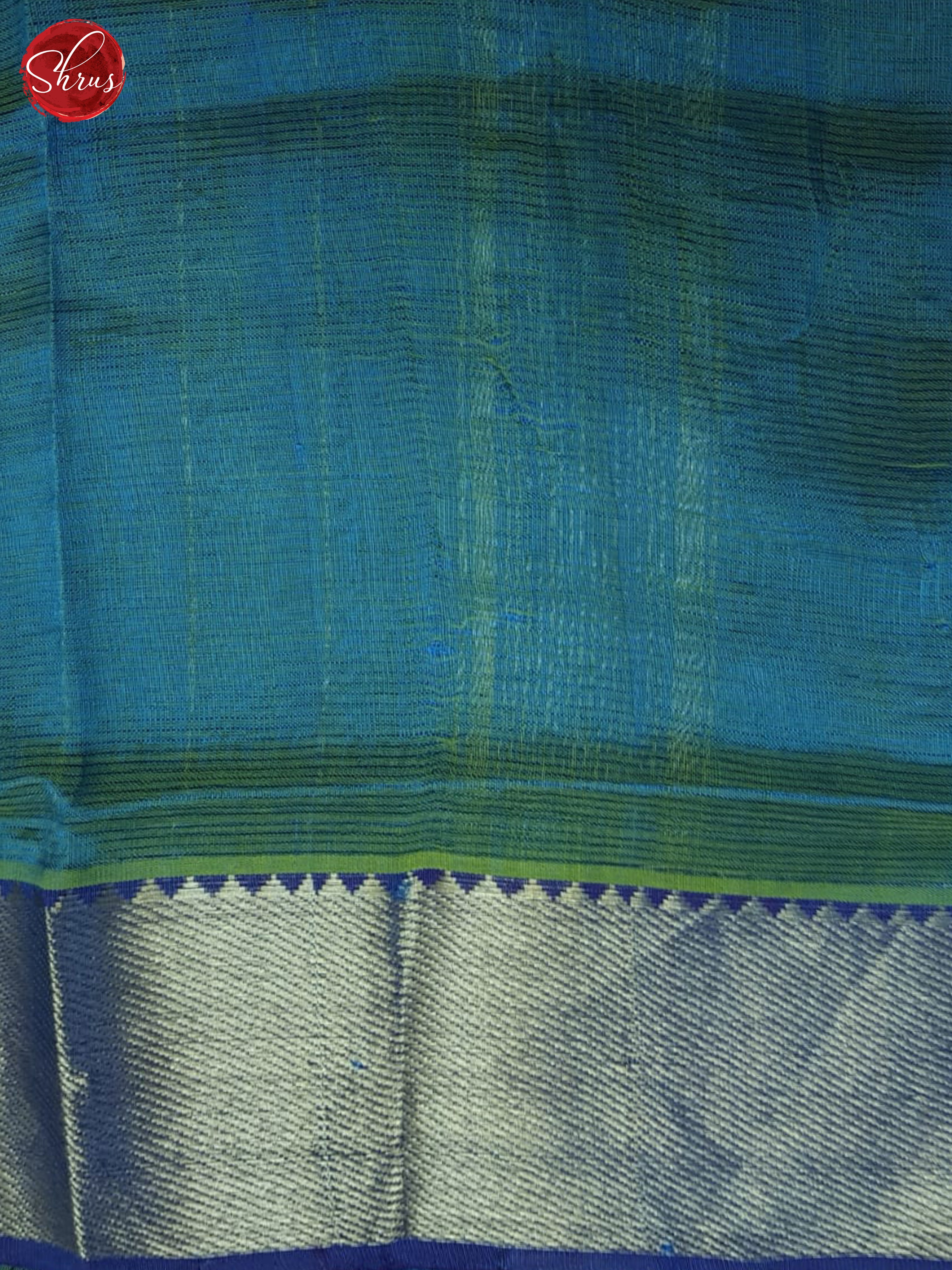 Blue & Purple - Mangalagiri silkcotton Saree - Shop on ShrusEternity.com