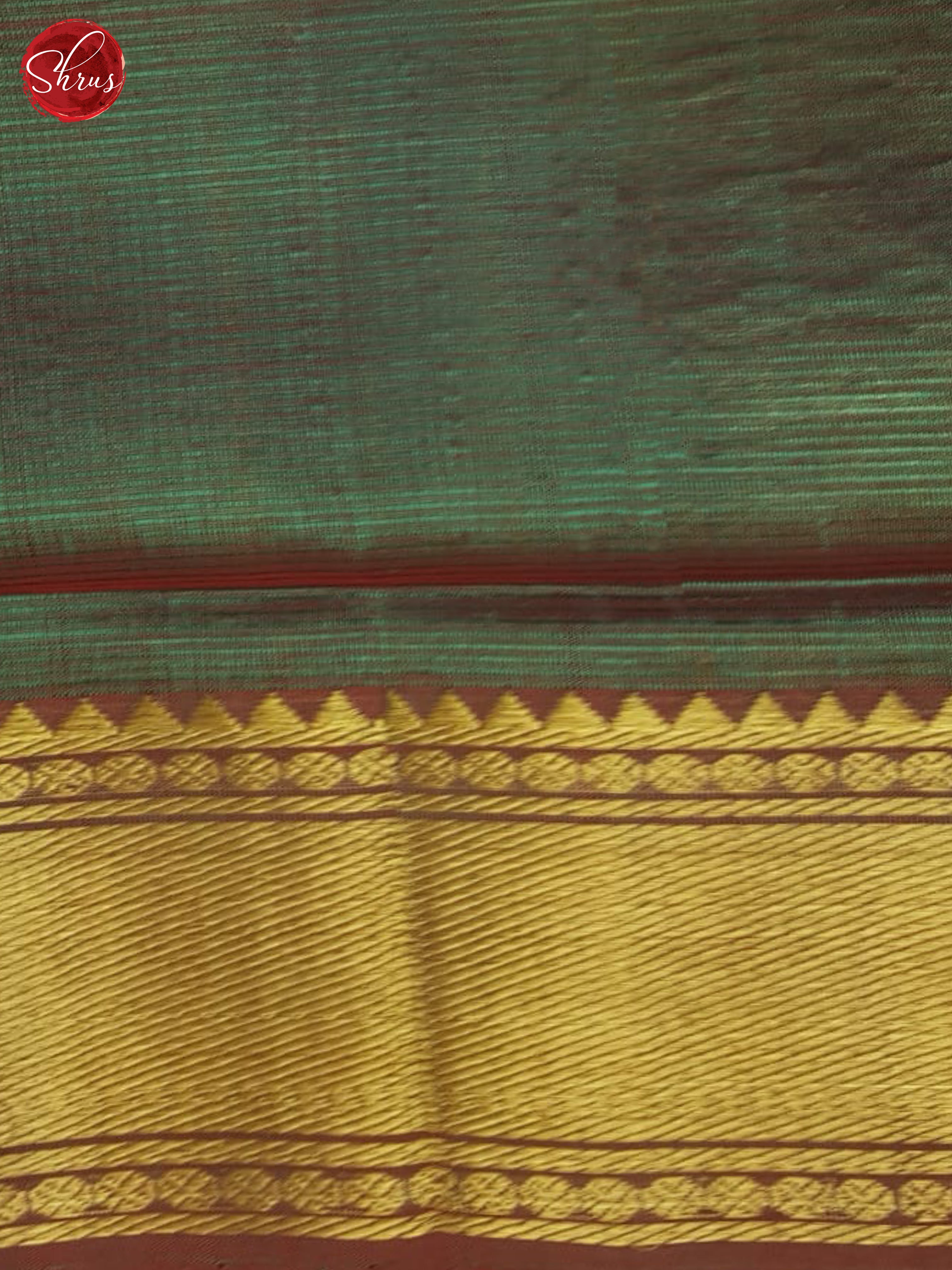 Double Shaded Green & Brown - Mangalagiri silkcotton Saree - Shop on ShrusEternity.com