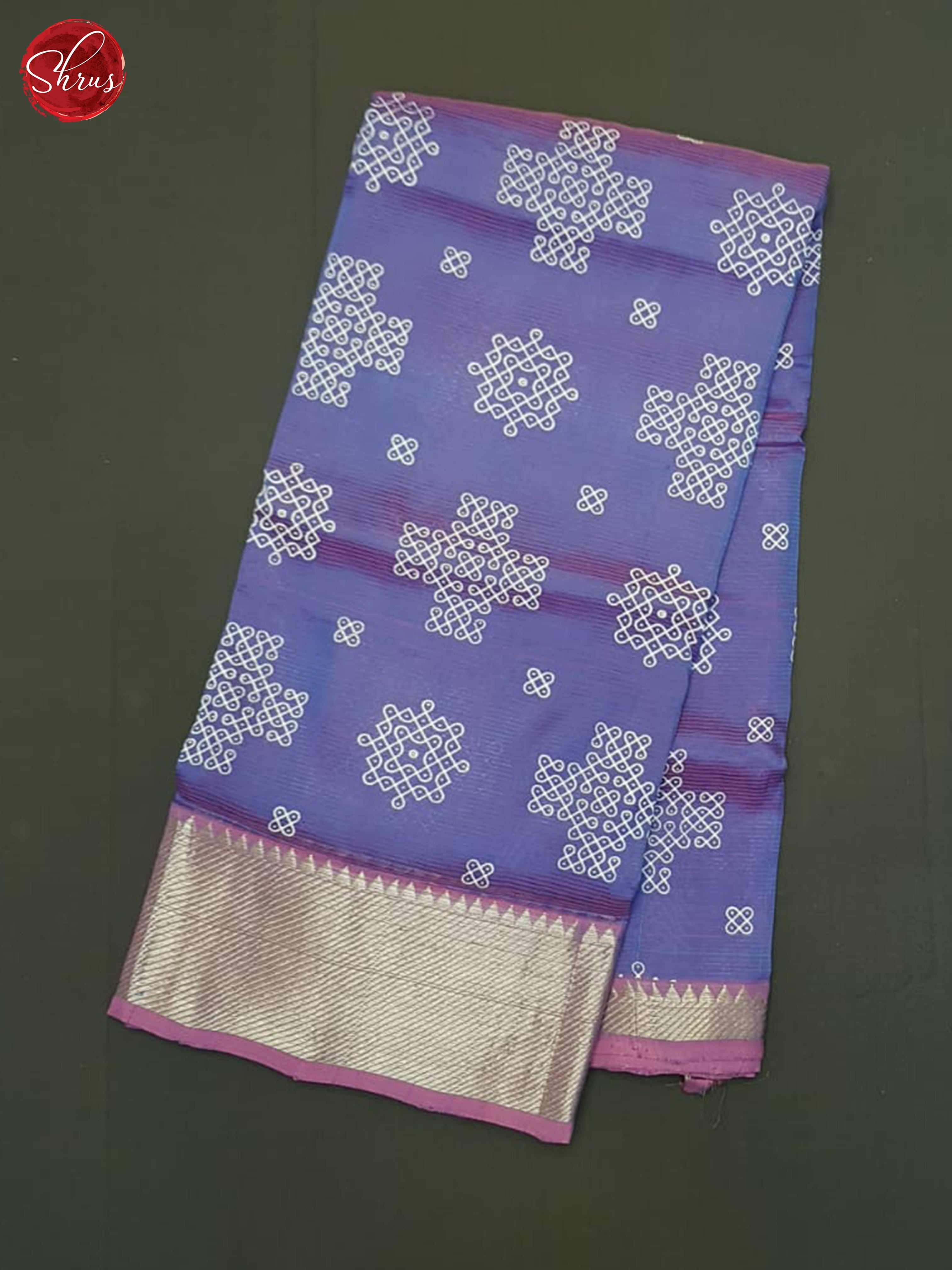 Purple(Single Tone) - Mangalagiri silkcotton Saree - Shop on ShrusEternity.com