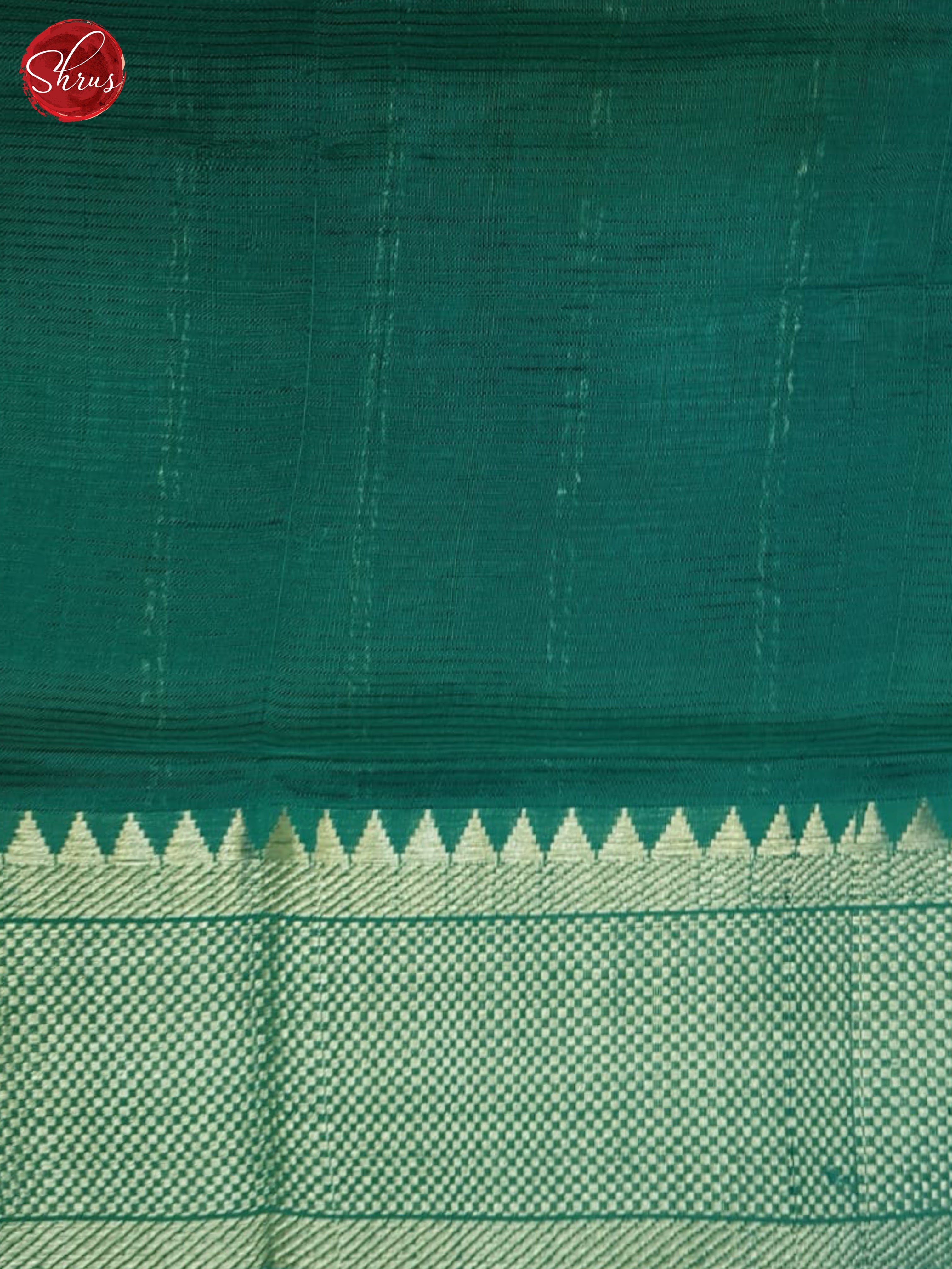 Green(Single Tone) - Mangalagiri silkcotton Saree - Shop on ShrusEternity.com