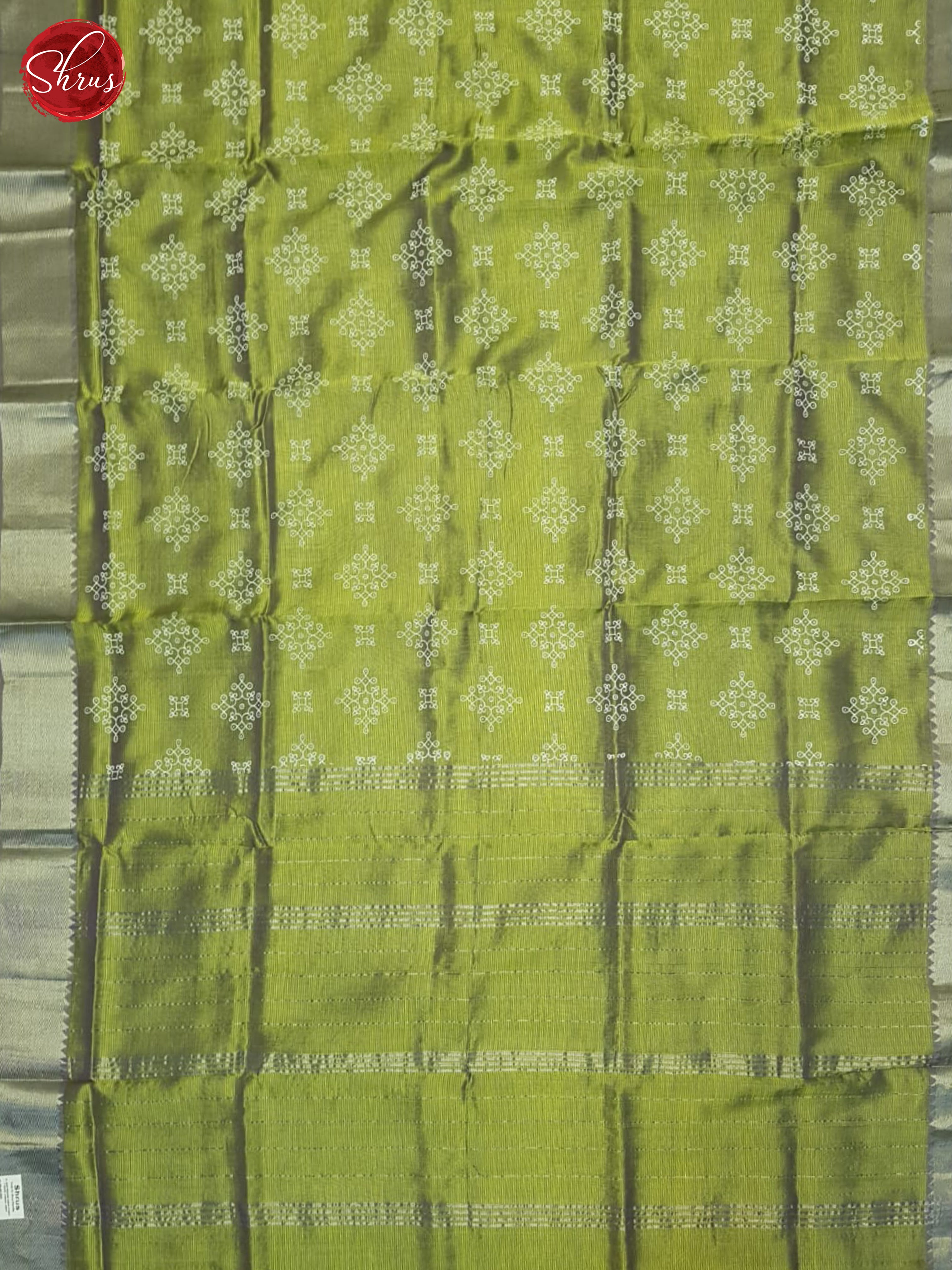 Green & Purple - Mangalagiri silkcotton Saree - Shop on ShrusEternity.com