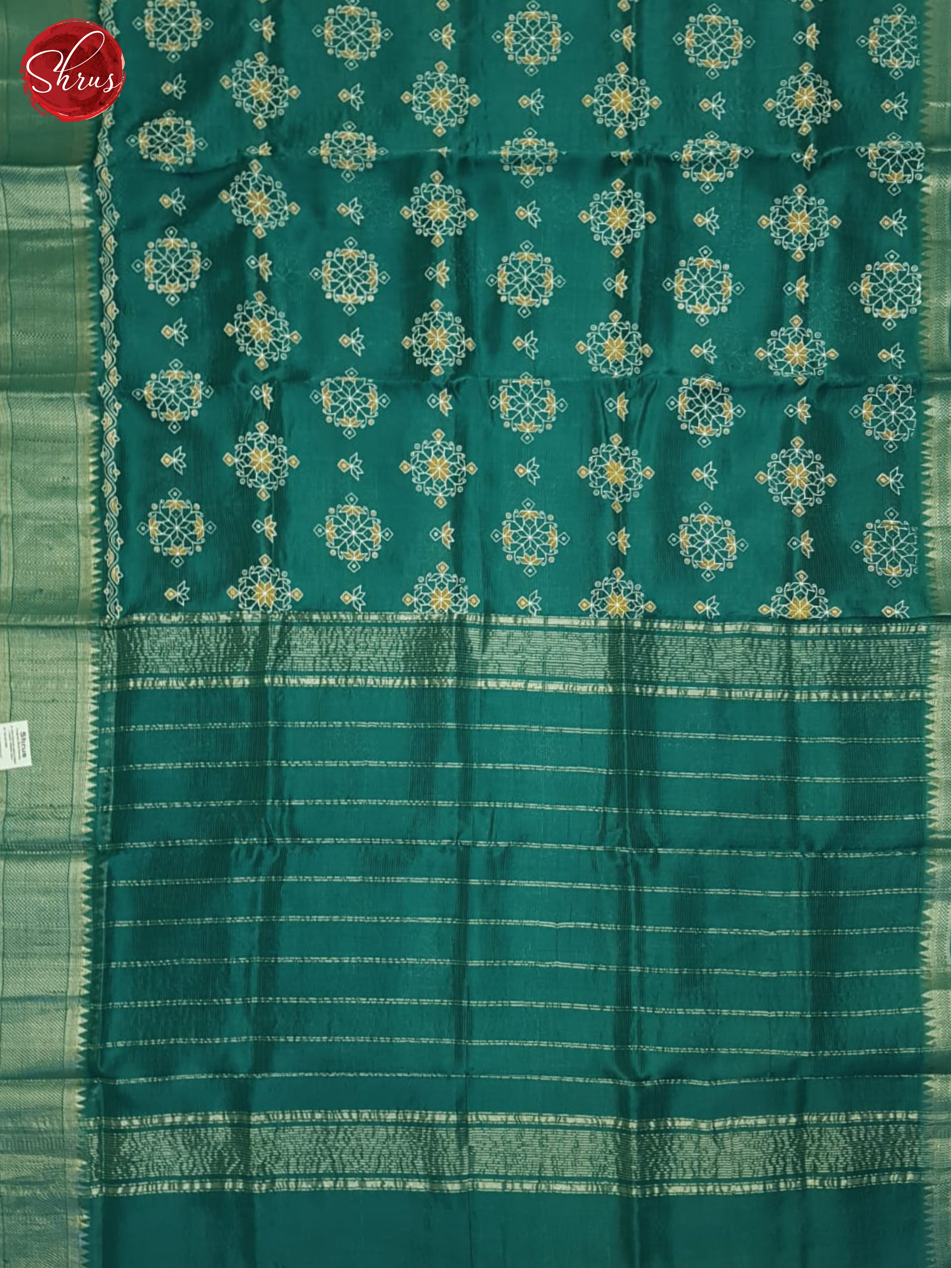 Peacock Neck(Single Tone) - Mangalagiri silkcotton Saree - Shop on ShrusEternity.com