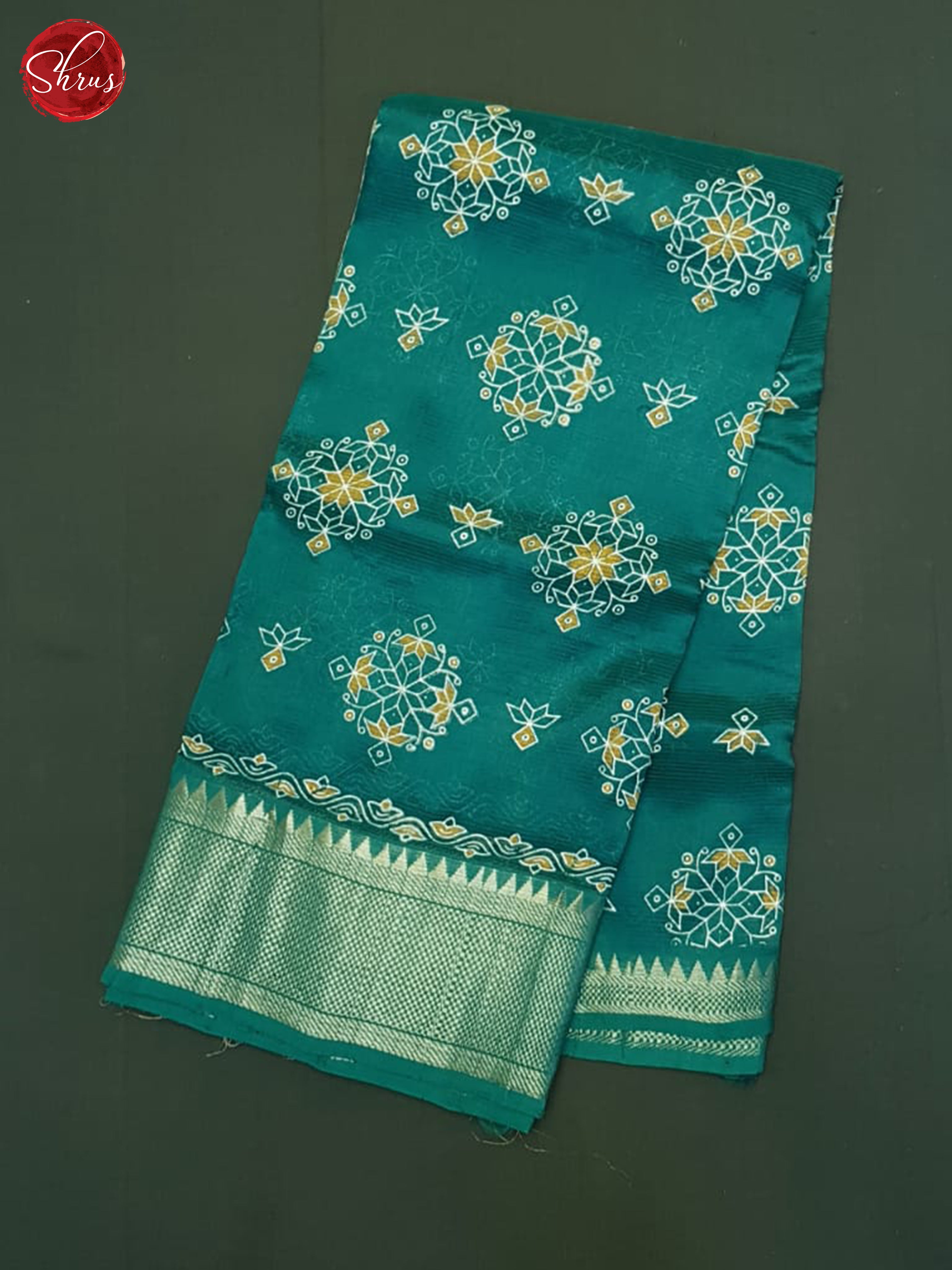 Peacock Neck(Single Tone) - Mangalagiri silkcotton Saree - Shop on ShrusEternity.com