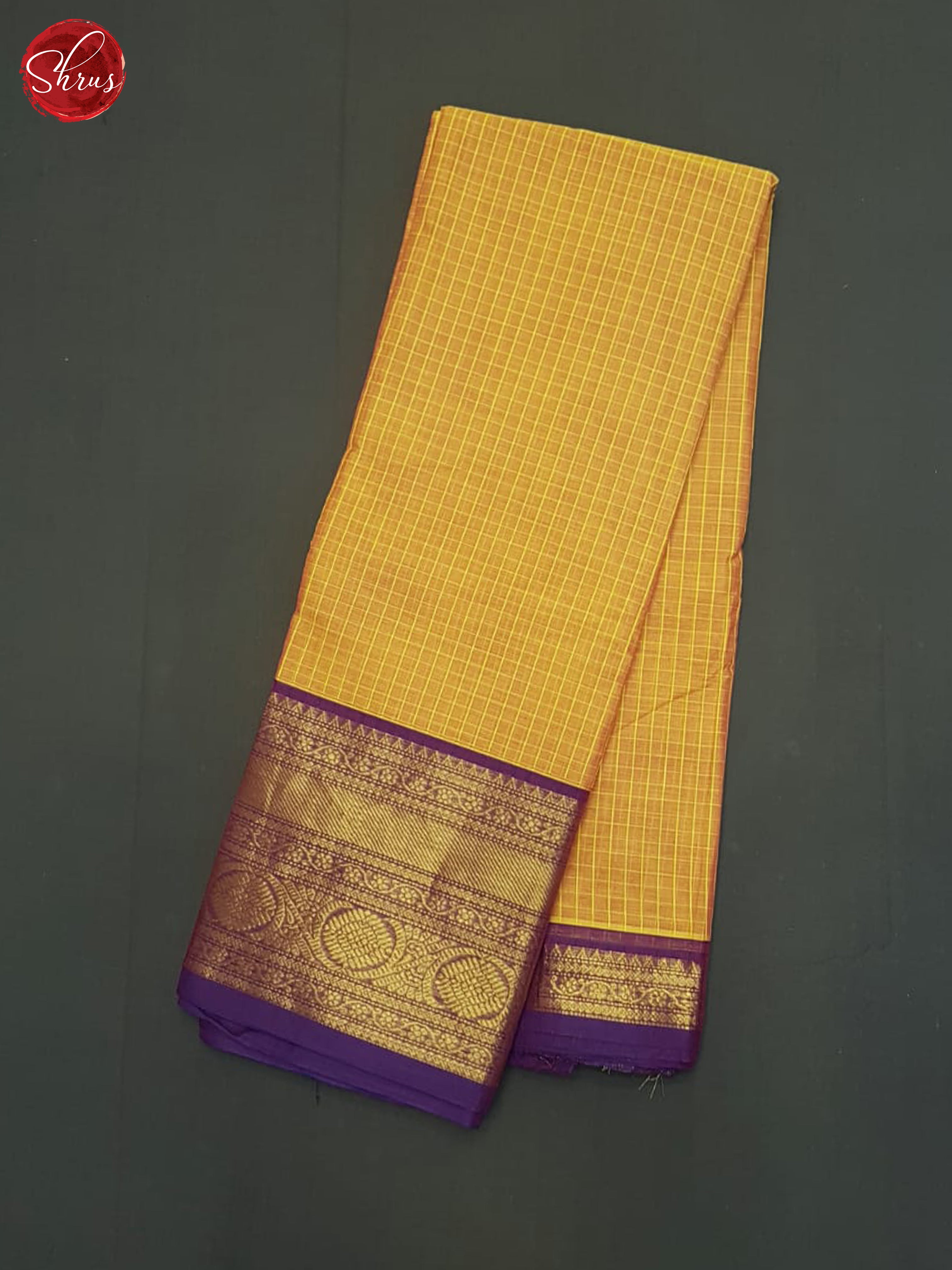 Orange & Purple - Chettinad Cotton Saree - Shop on ShrusEternity.com