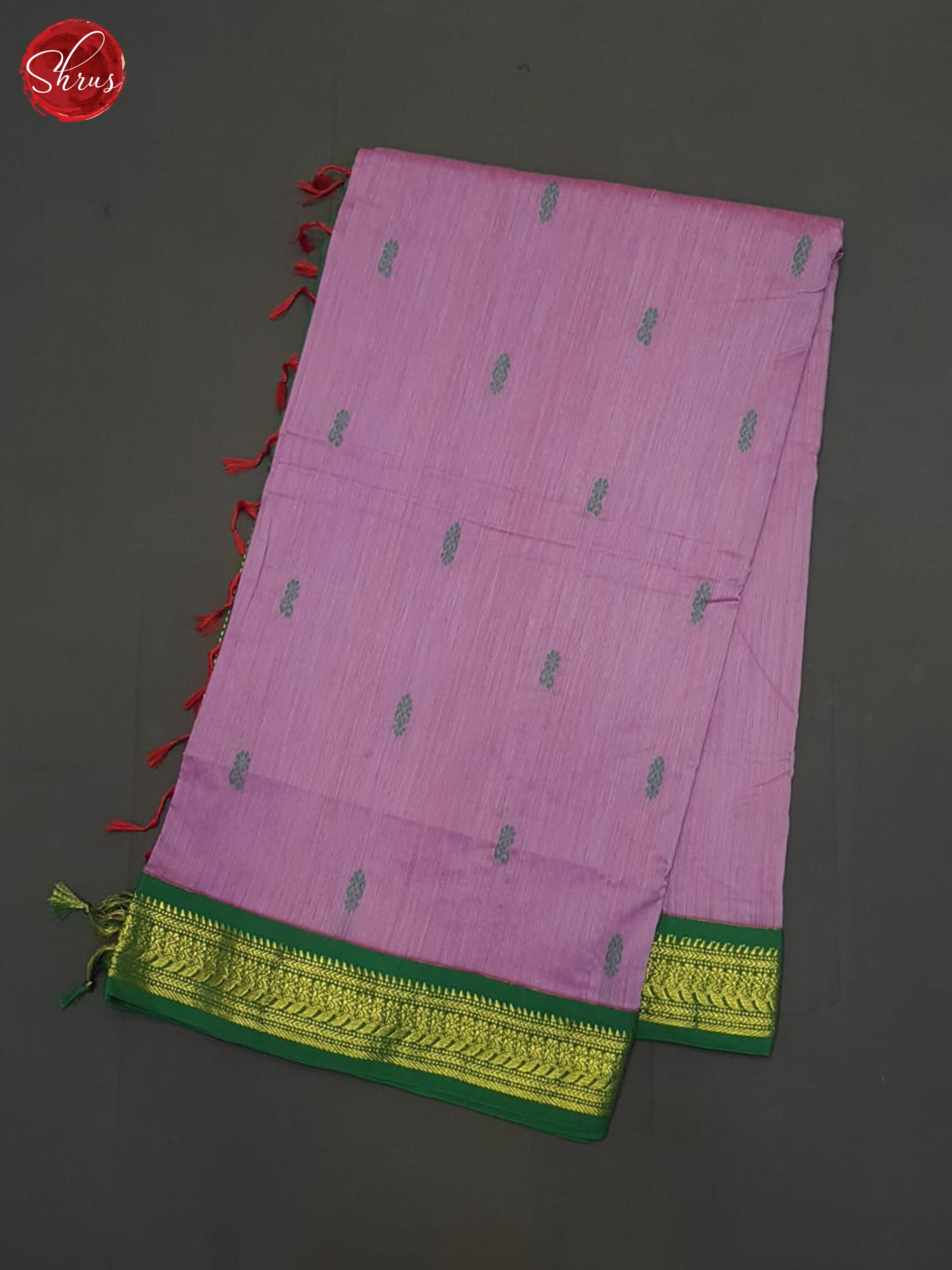 Lavender & Green - Kalyani Cotton Saree - Shop on ShrusEternity.com