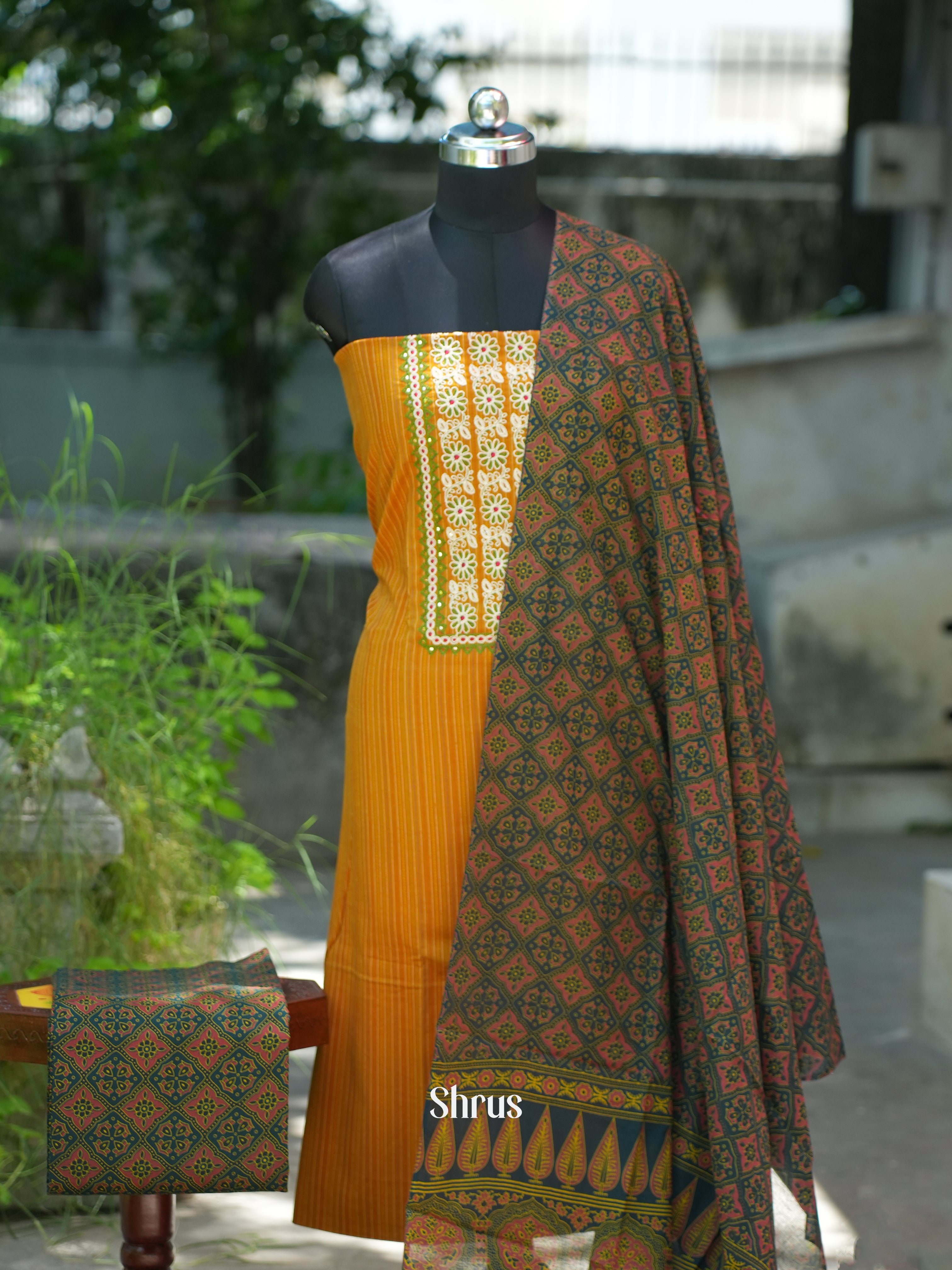 CDS03133 - Ajrakh Salwar - Shop on ShrusEternity.com