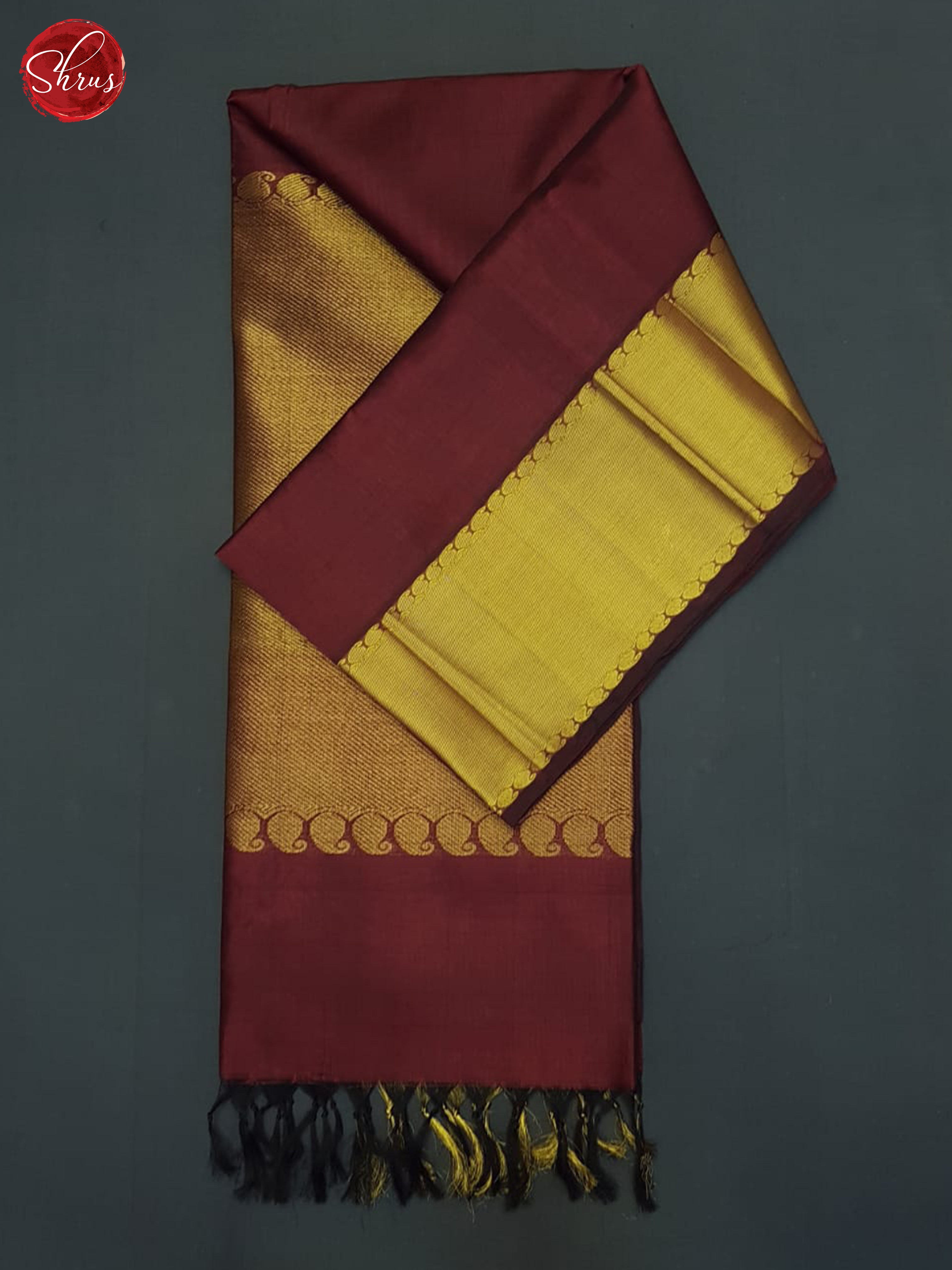 Maroon(Single Tone)- Silk Cotton Saree - Shop on ShrusEternity.com