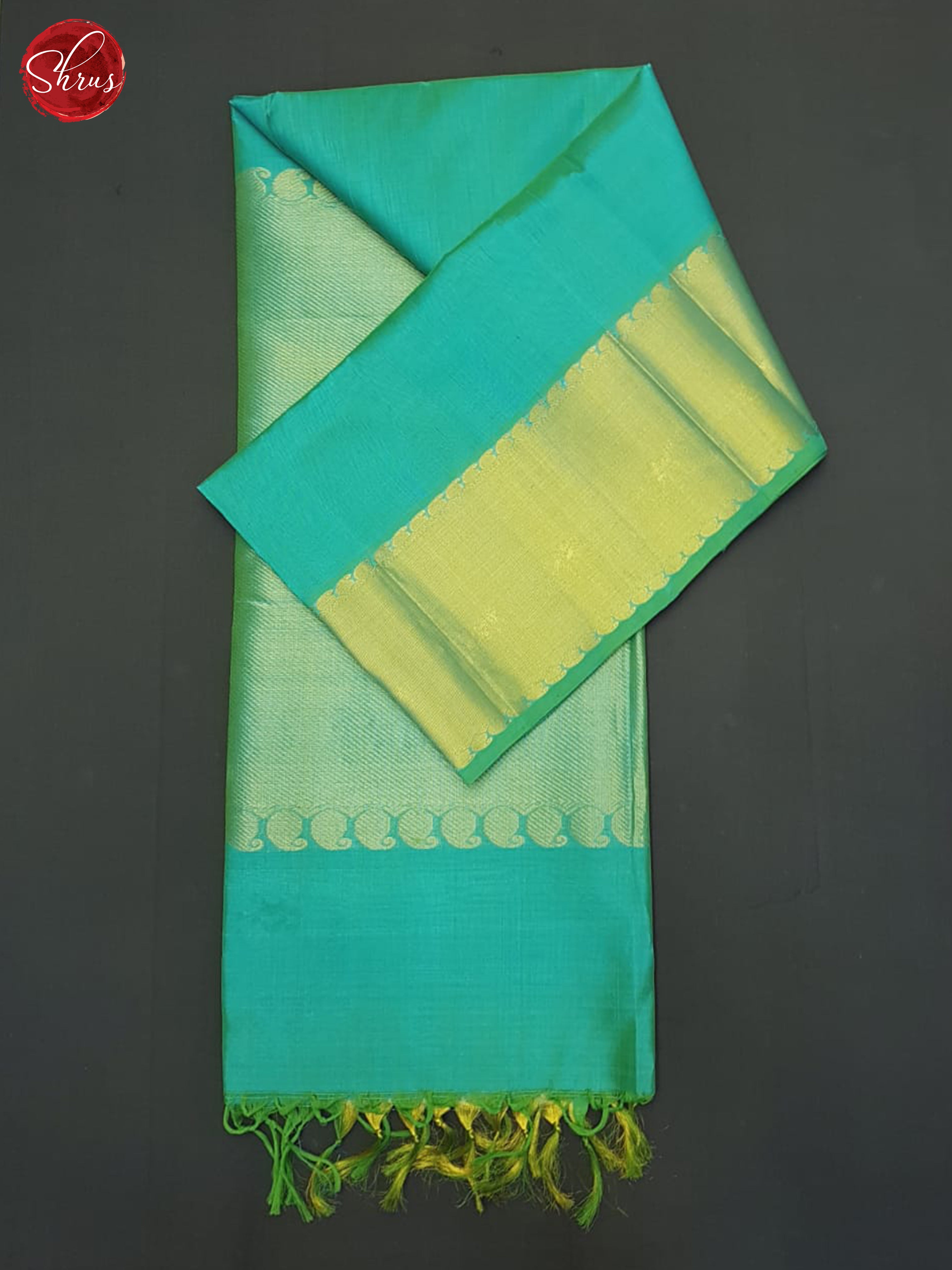 Blue(Single Tone)- Silk Cotton Saree - Shop on ShrusEternity.com