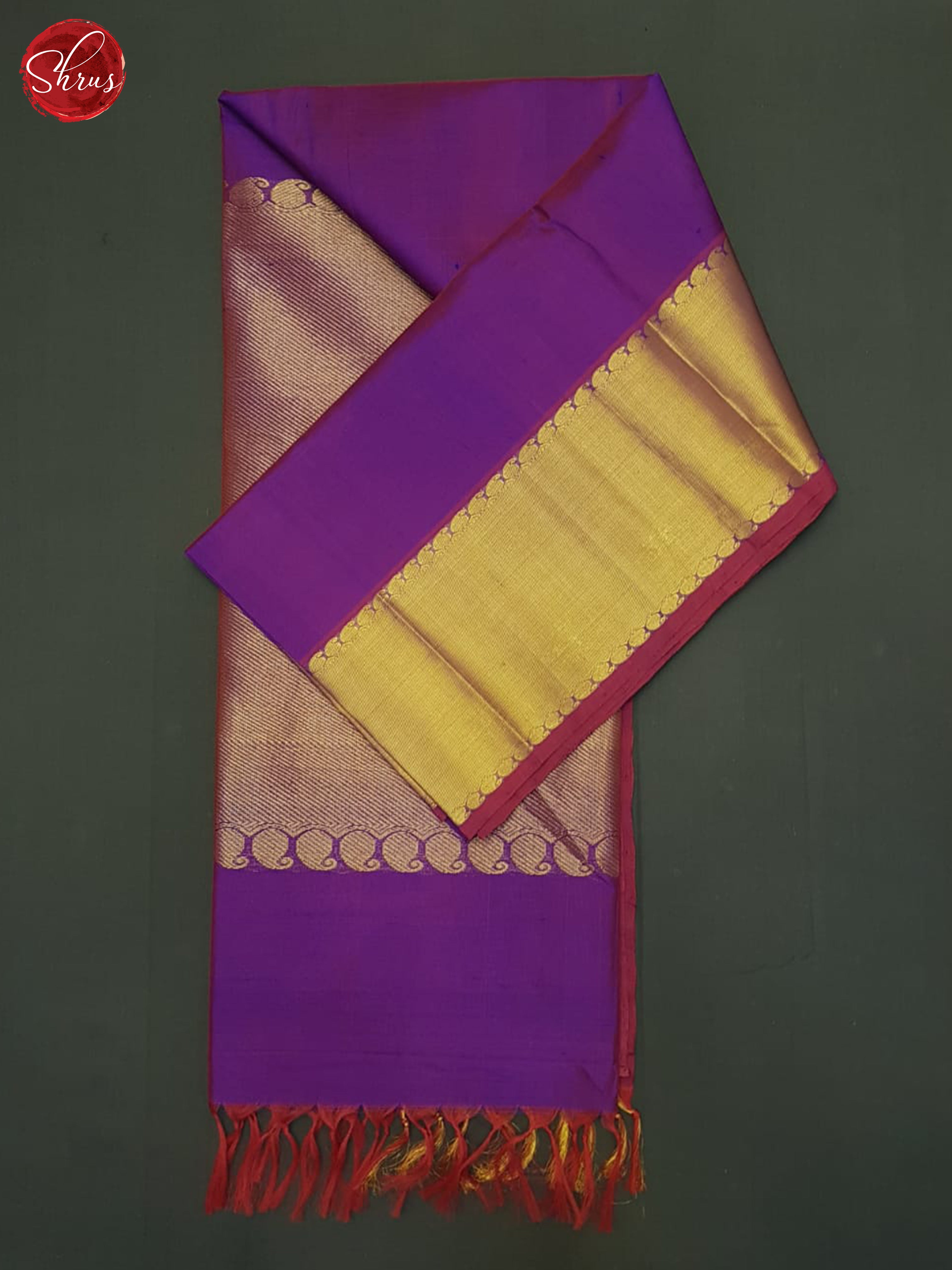 Purple(Single Tone)- Silk Cotton Saree - Shop on ShrusEternity.com