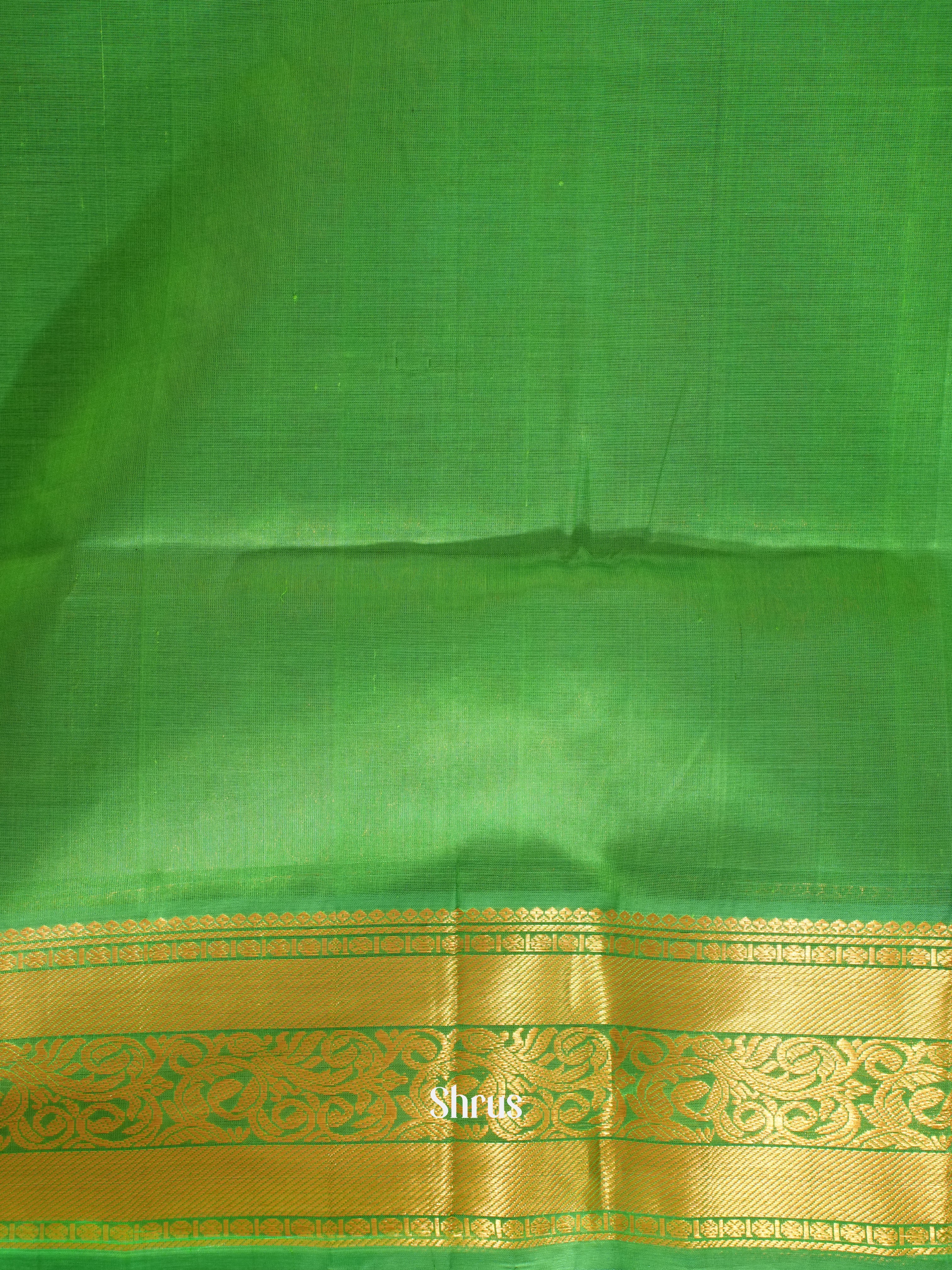 Red And Green-  Silk Cotton Saree