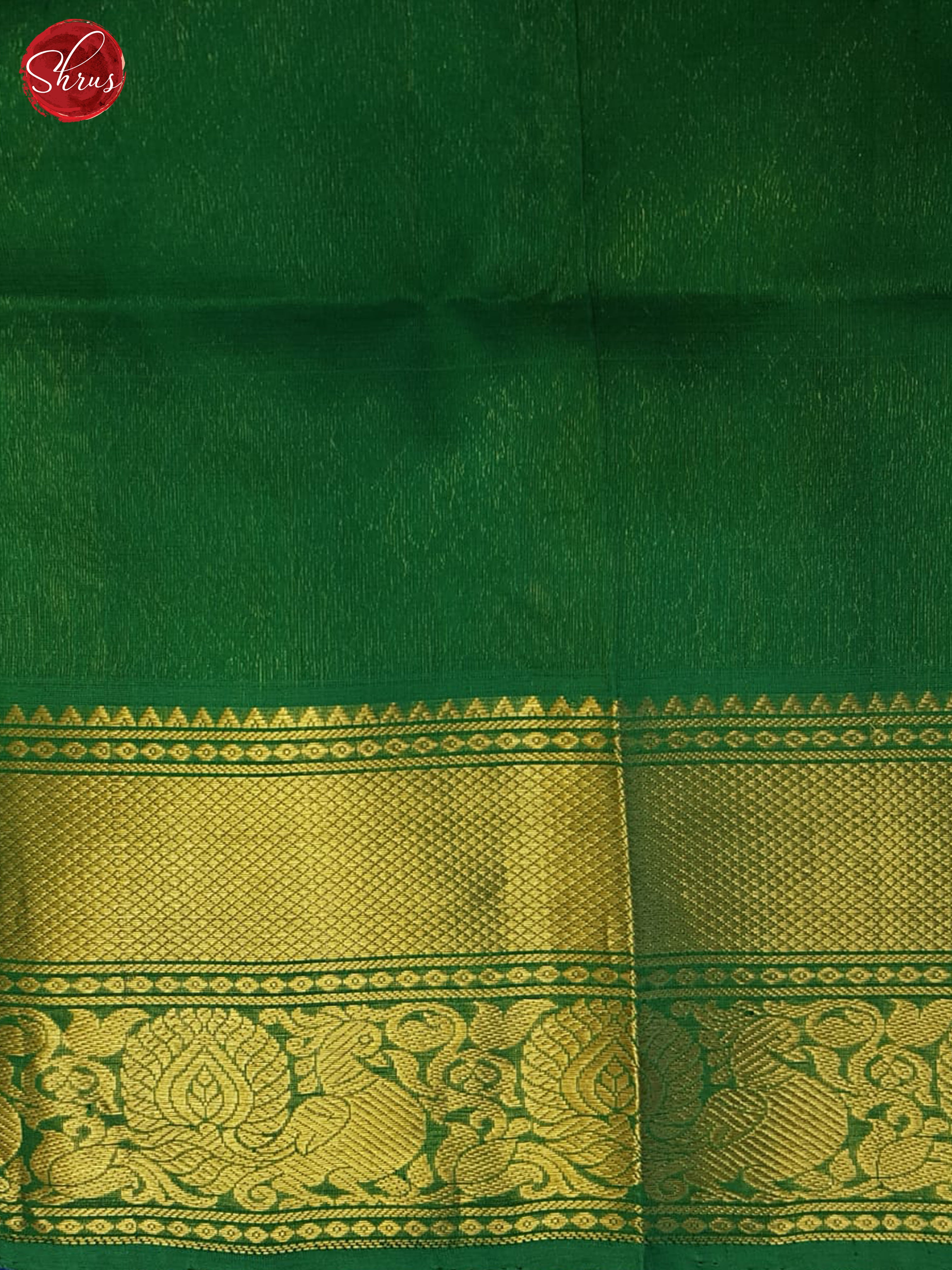 Blue And Green- Silk Cotton Saree - Shop on ShrusEternity.com