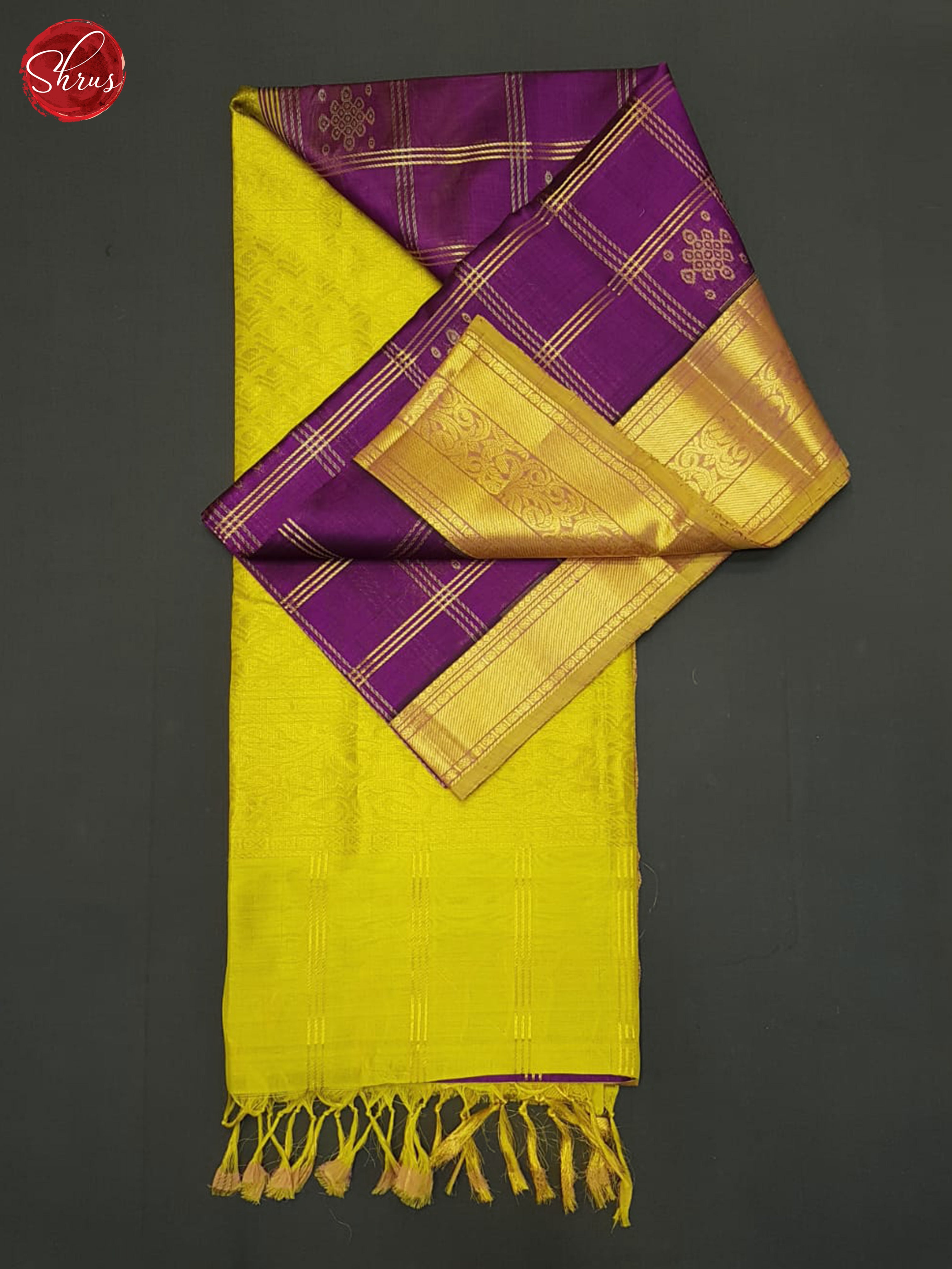 Purpule And Green - Silk Cotton Saree - Shop on ShrusEternity.com