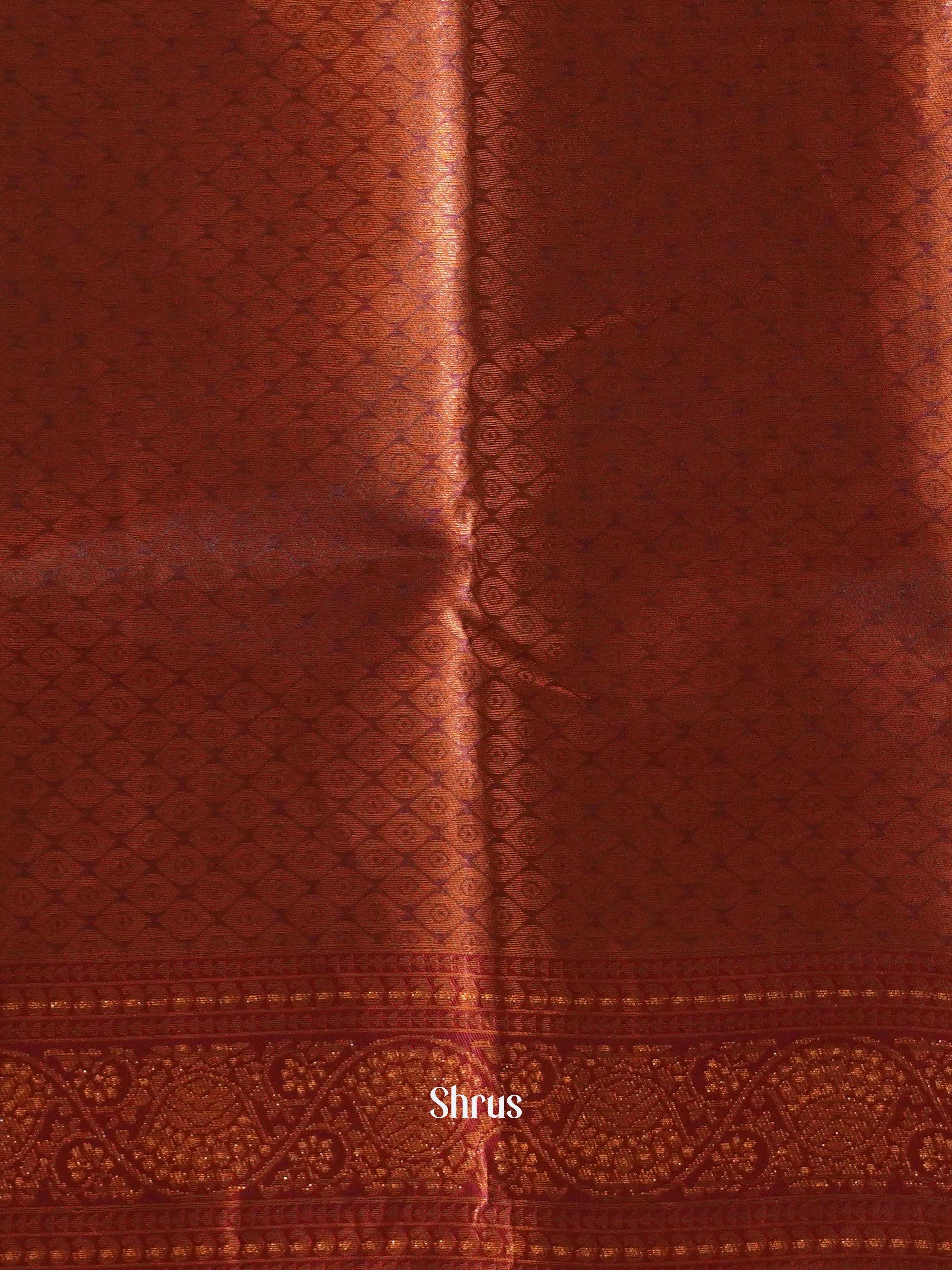 Blue &  Red - Semi Soft silk Saree